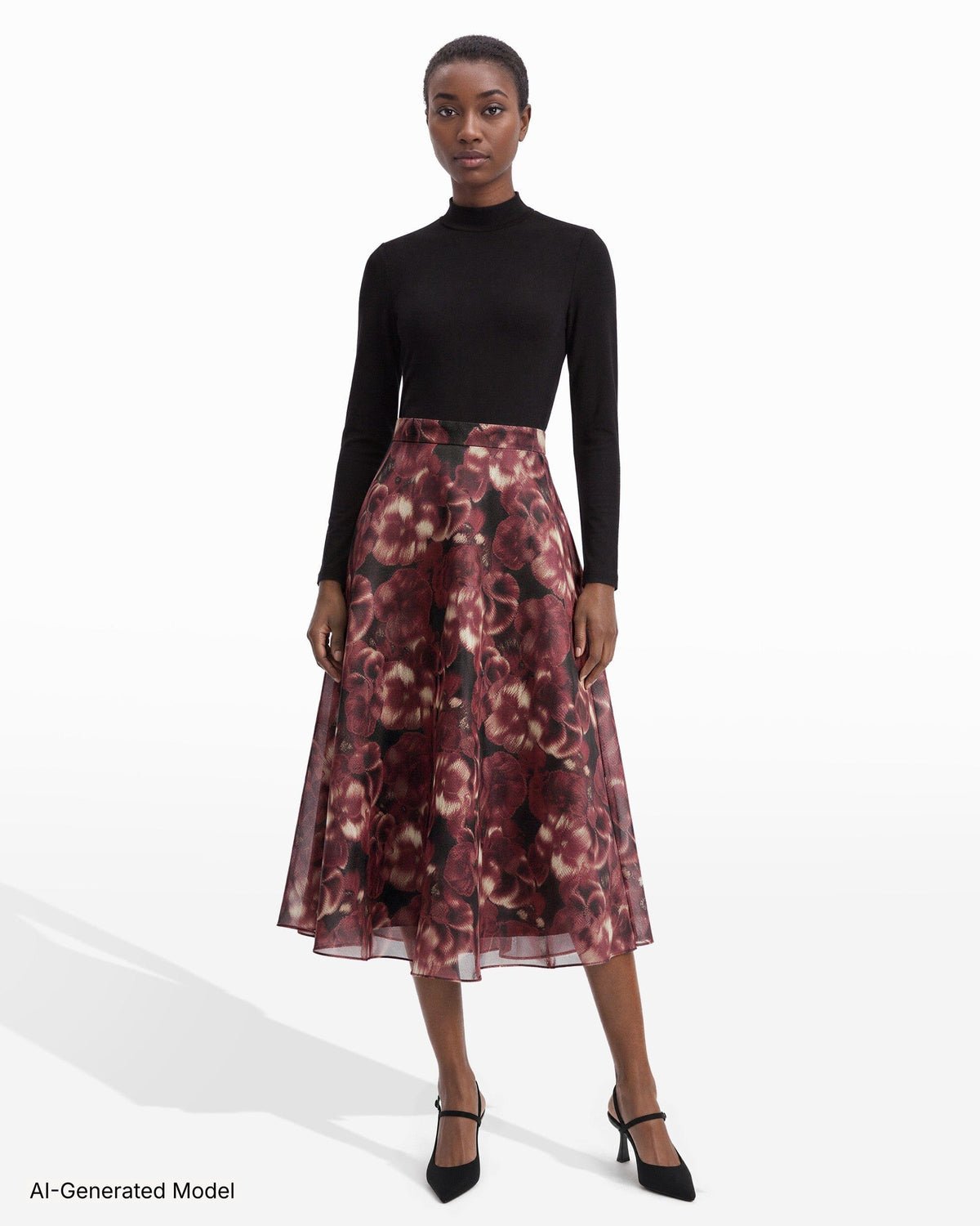 AI-generated model — Anne Klein