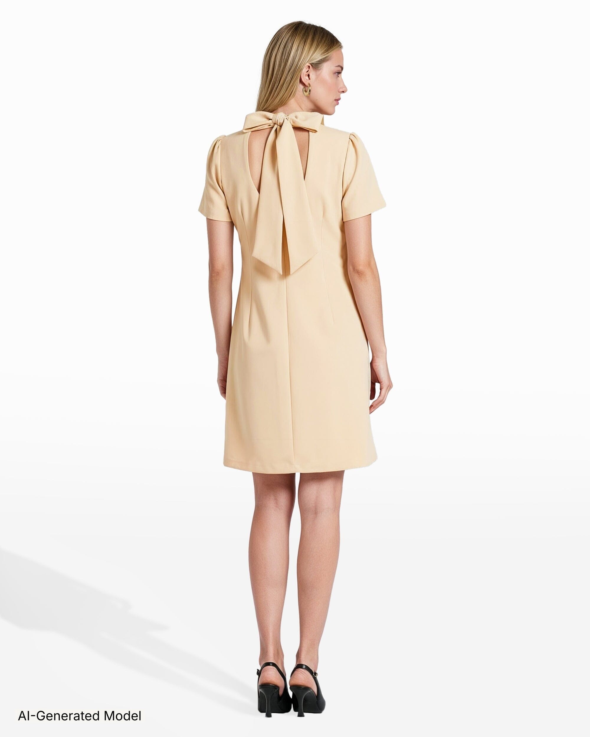 Anne Klein Mock Neck Shift Dress