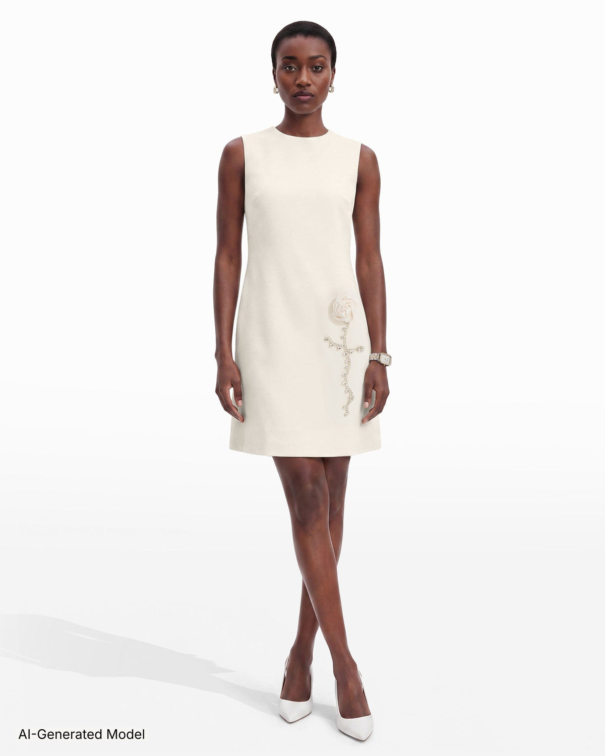 AI-generated model — Anne Klein
