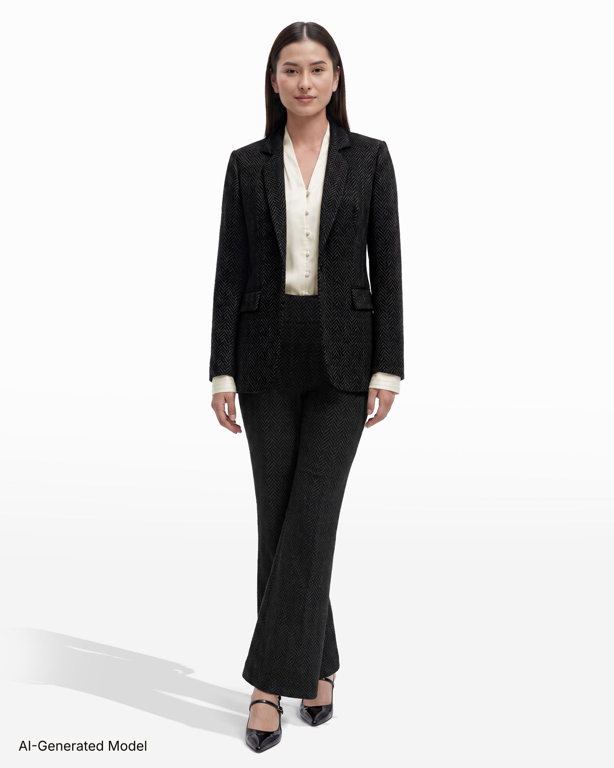 AI-generated model — Anne Klein