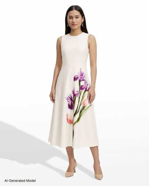 anne klein dress Women's Printed Twist-Front Long-Sleeve Maxi Crafted for the modern muse who appreciates timeless silhouettes Sleeveless Paisley Sheath Dress |