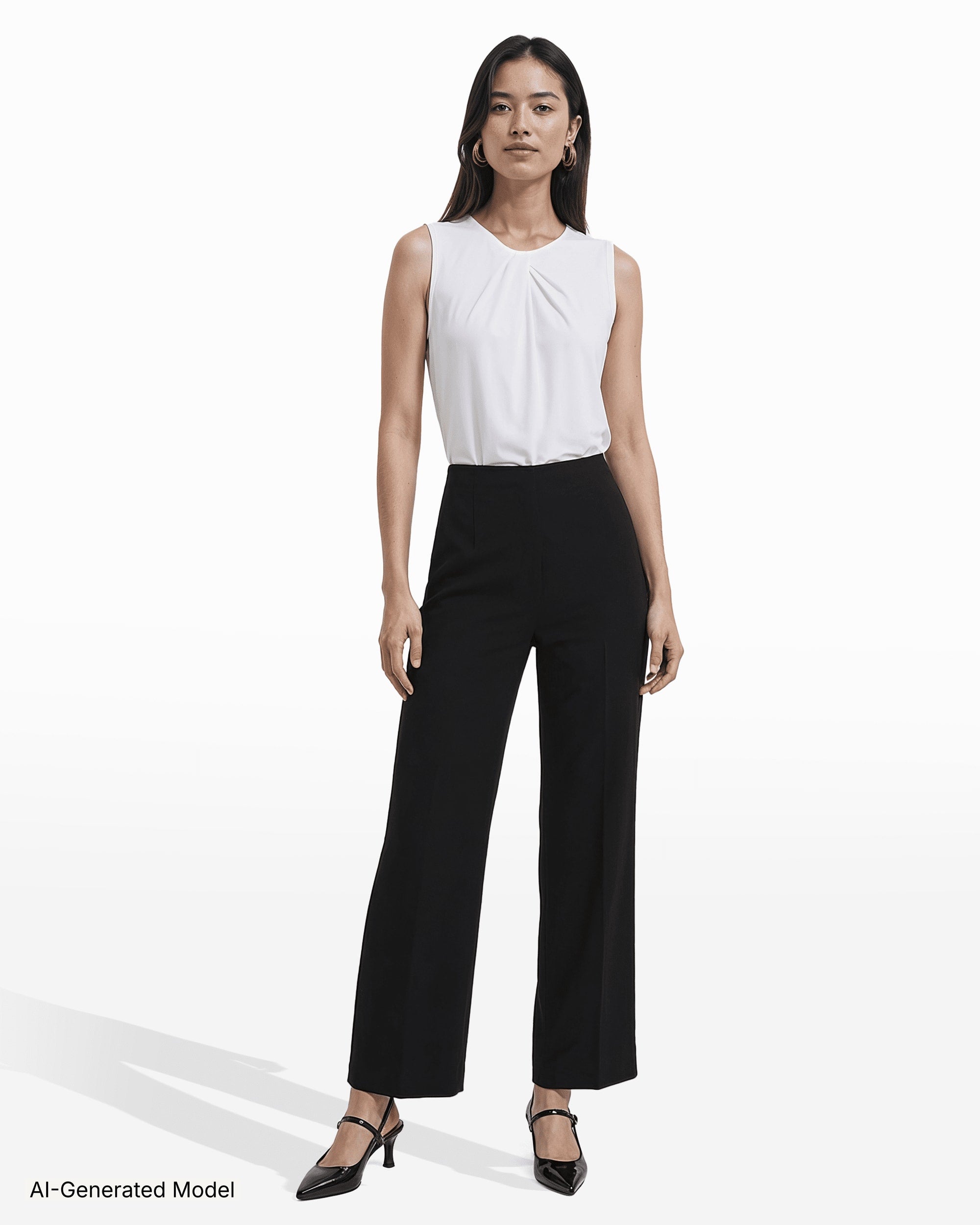AI-generated model — Anne Klein