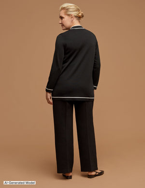Anne Klein Plus Size Malibu Cardigan With Tipping