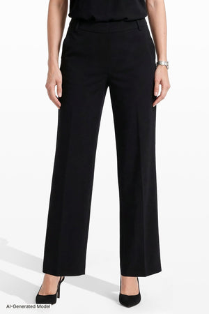Anne Klein Pull On Wide Leg Crop Unlined Pant