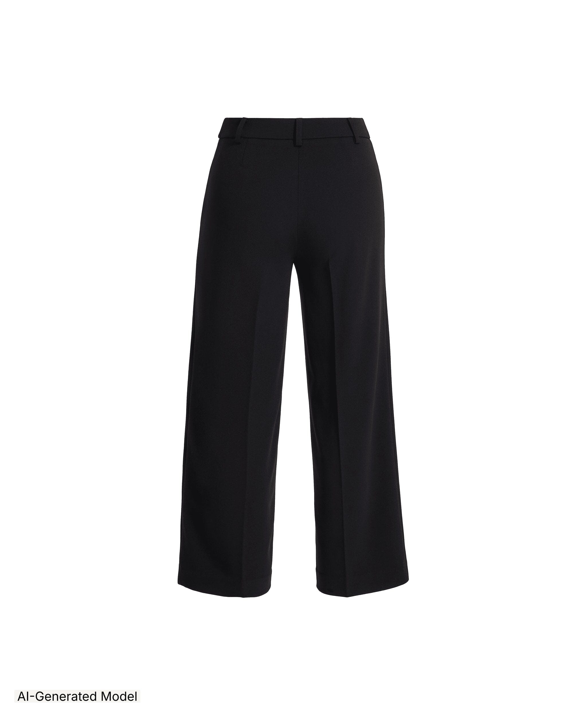 Anne Klein Pull On Wide Leg Crop Unlined Pant