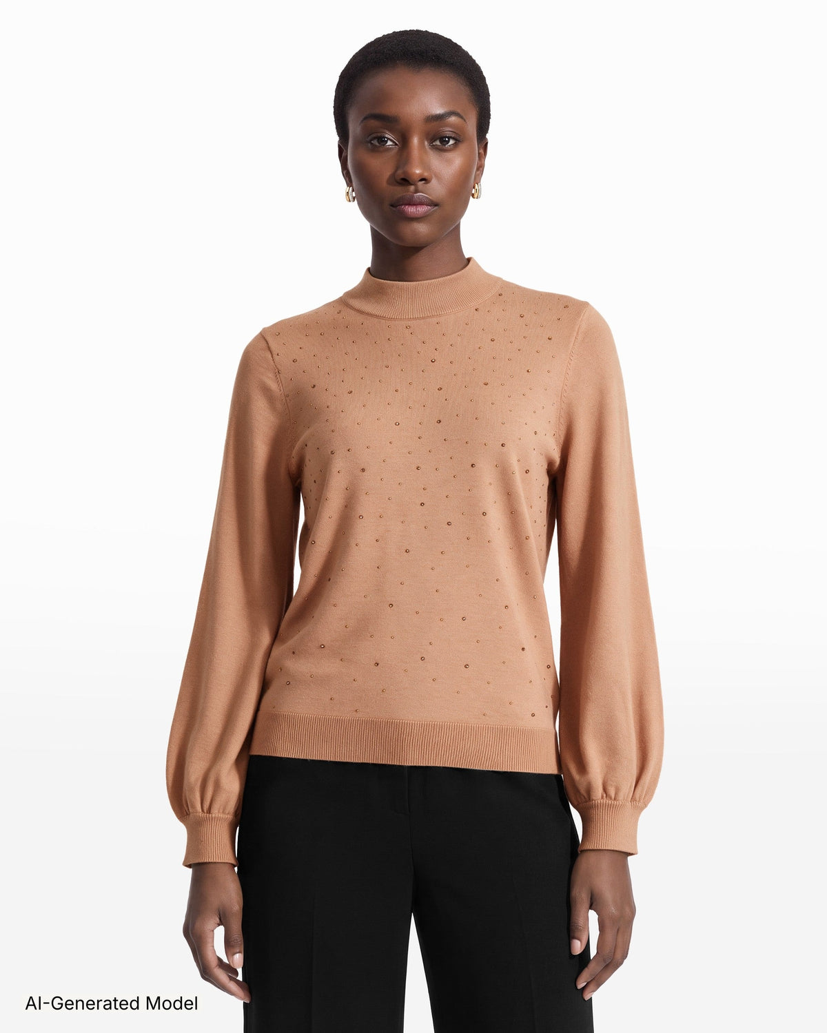 AI-generated model — Anne Klein