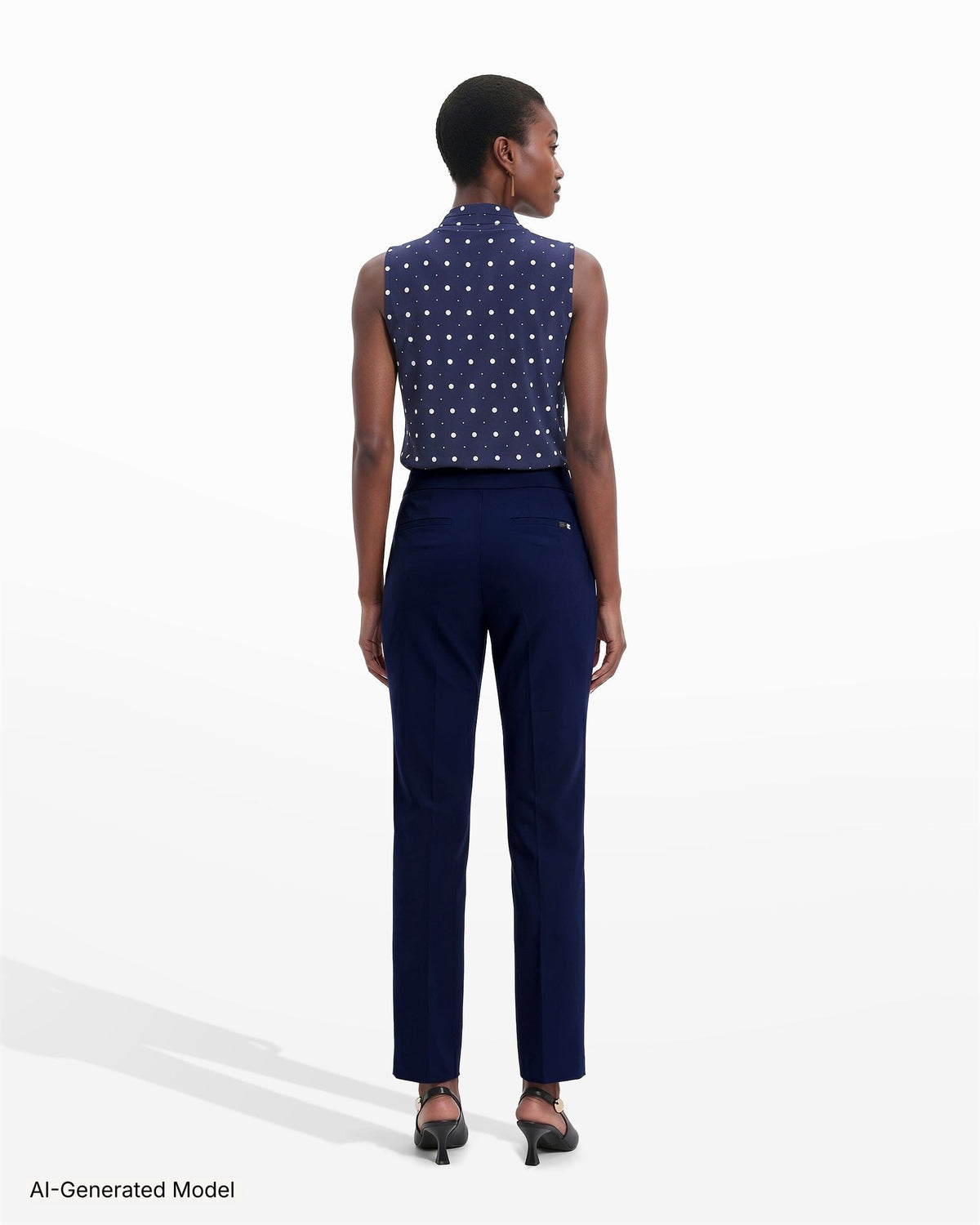 Anne Klein Pull On Slash Pocket Trouser