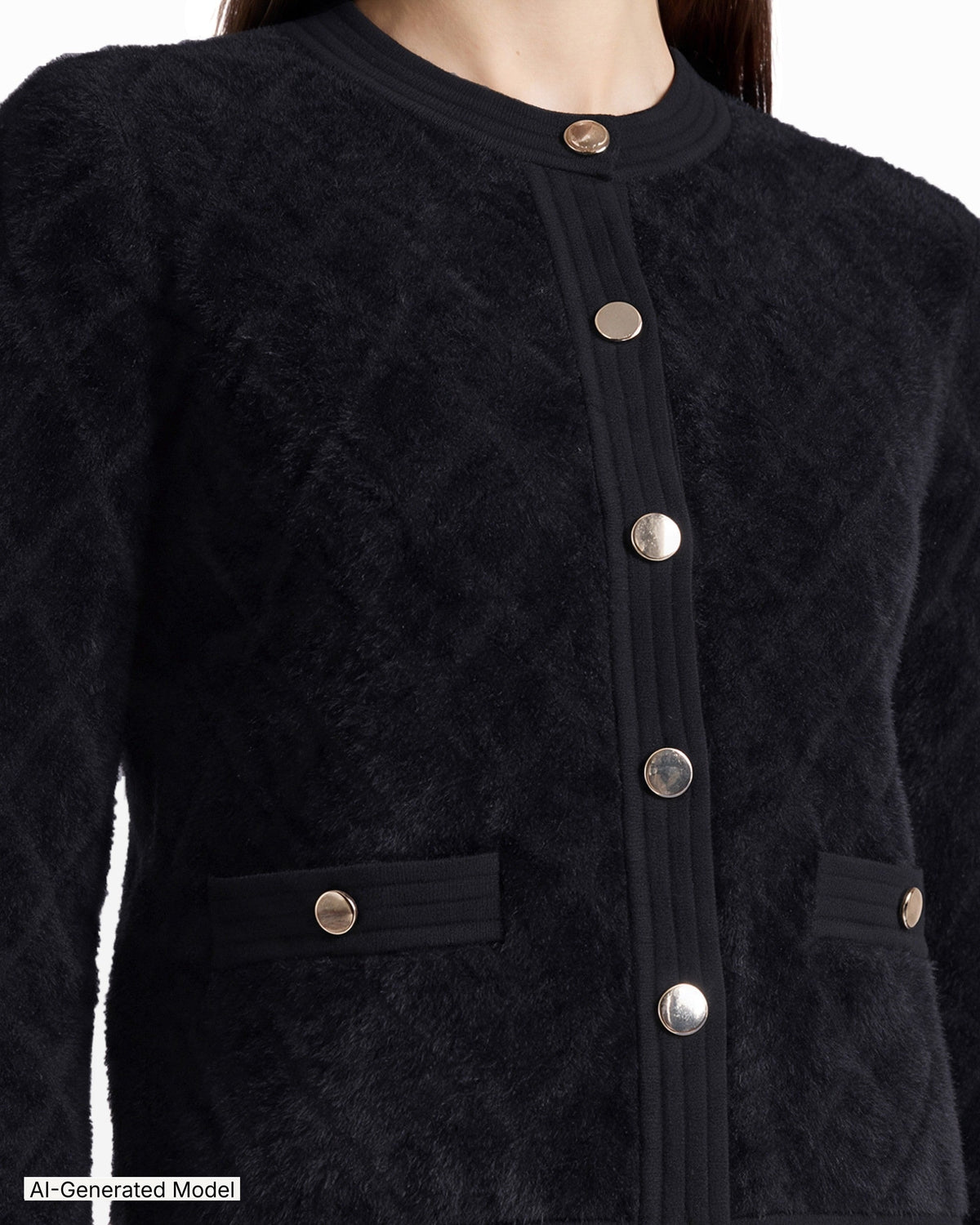 AI-generated model — Anne Klein