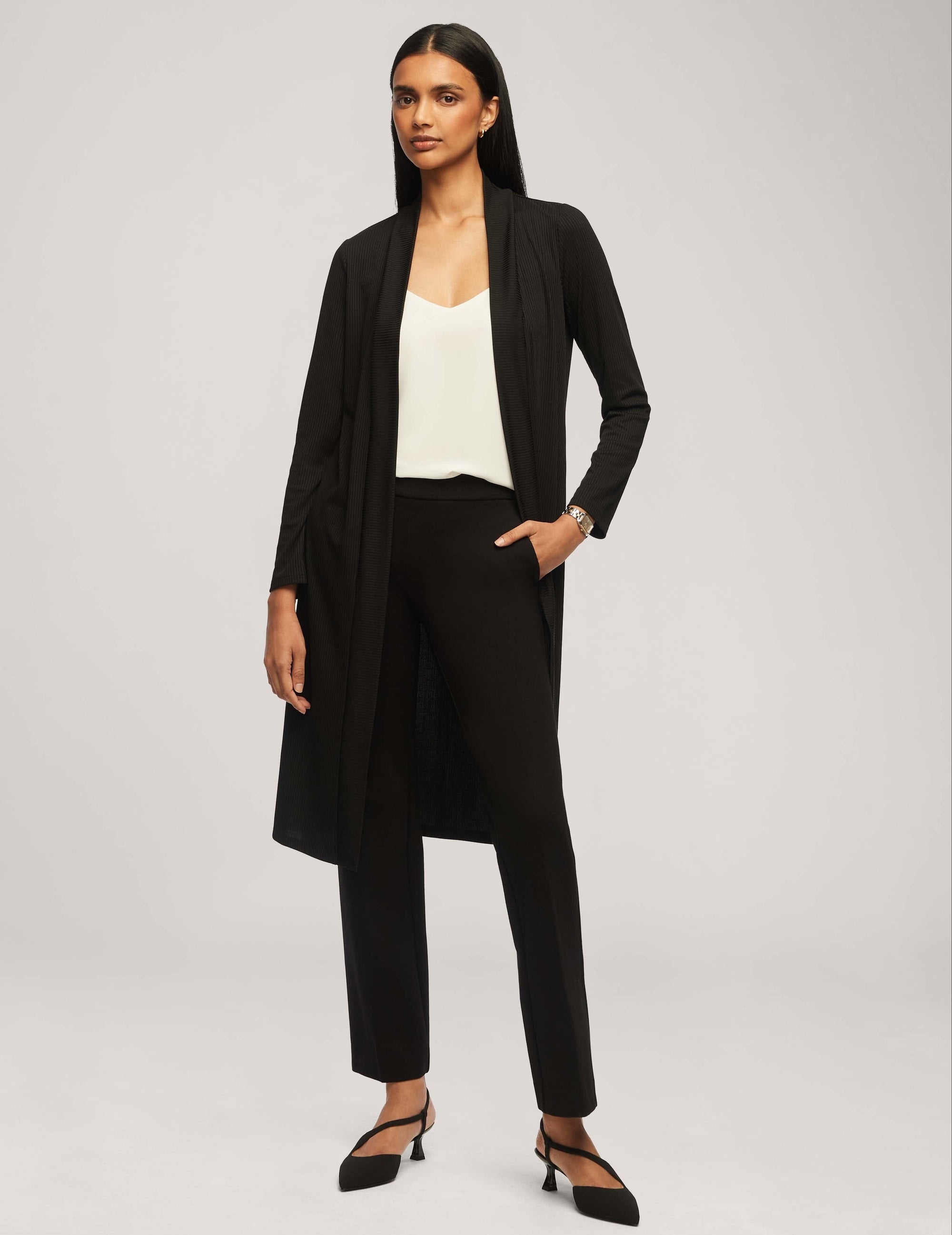 Anne Klein Rib Cardigan
