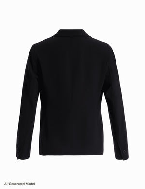 Anne Klein Notch Collar Blazer With Princess Seams