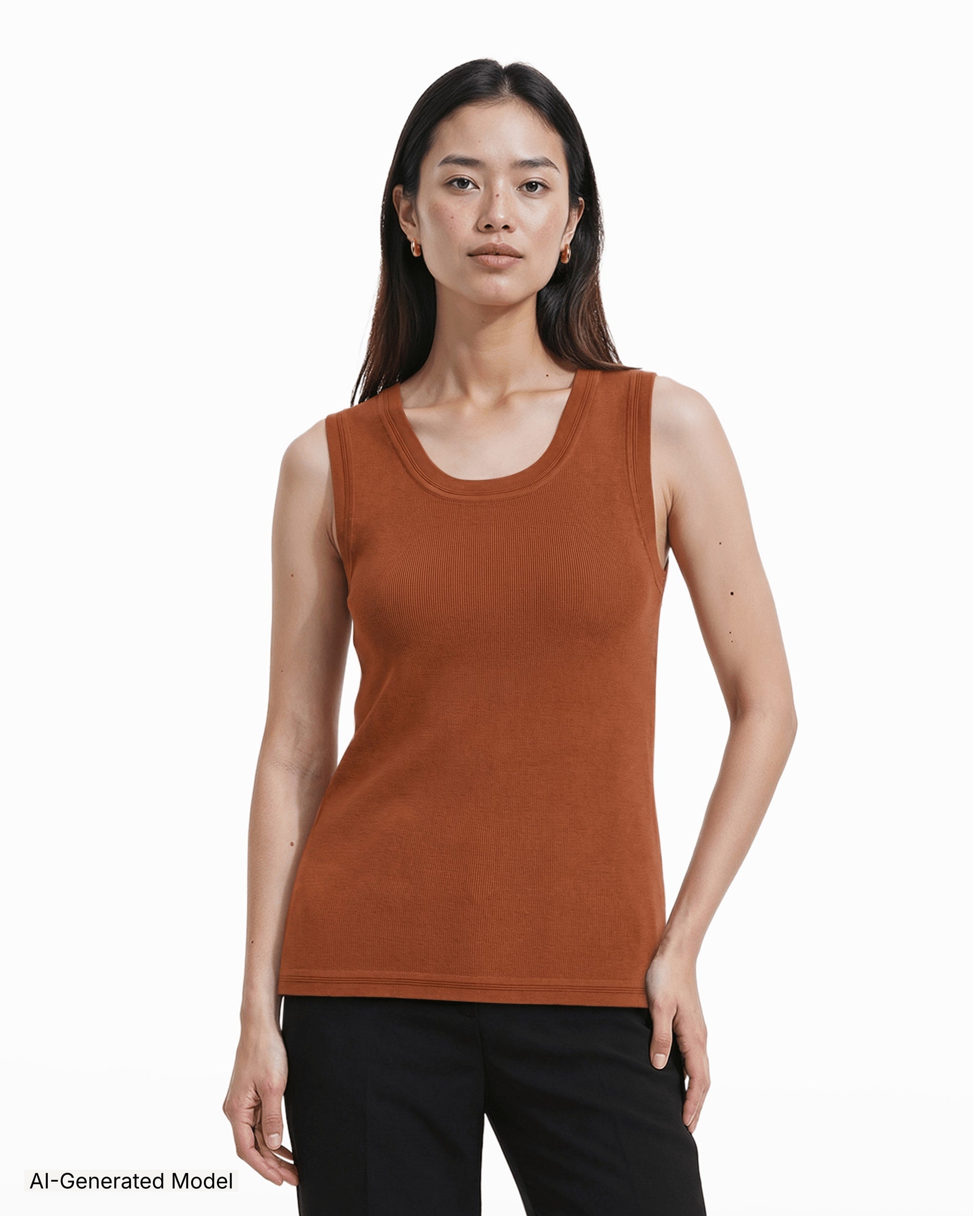 AI-generated model — Anne Klein