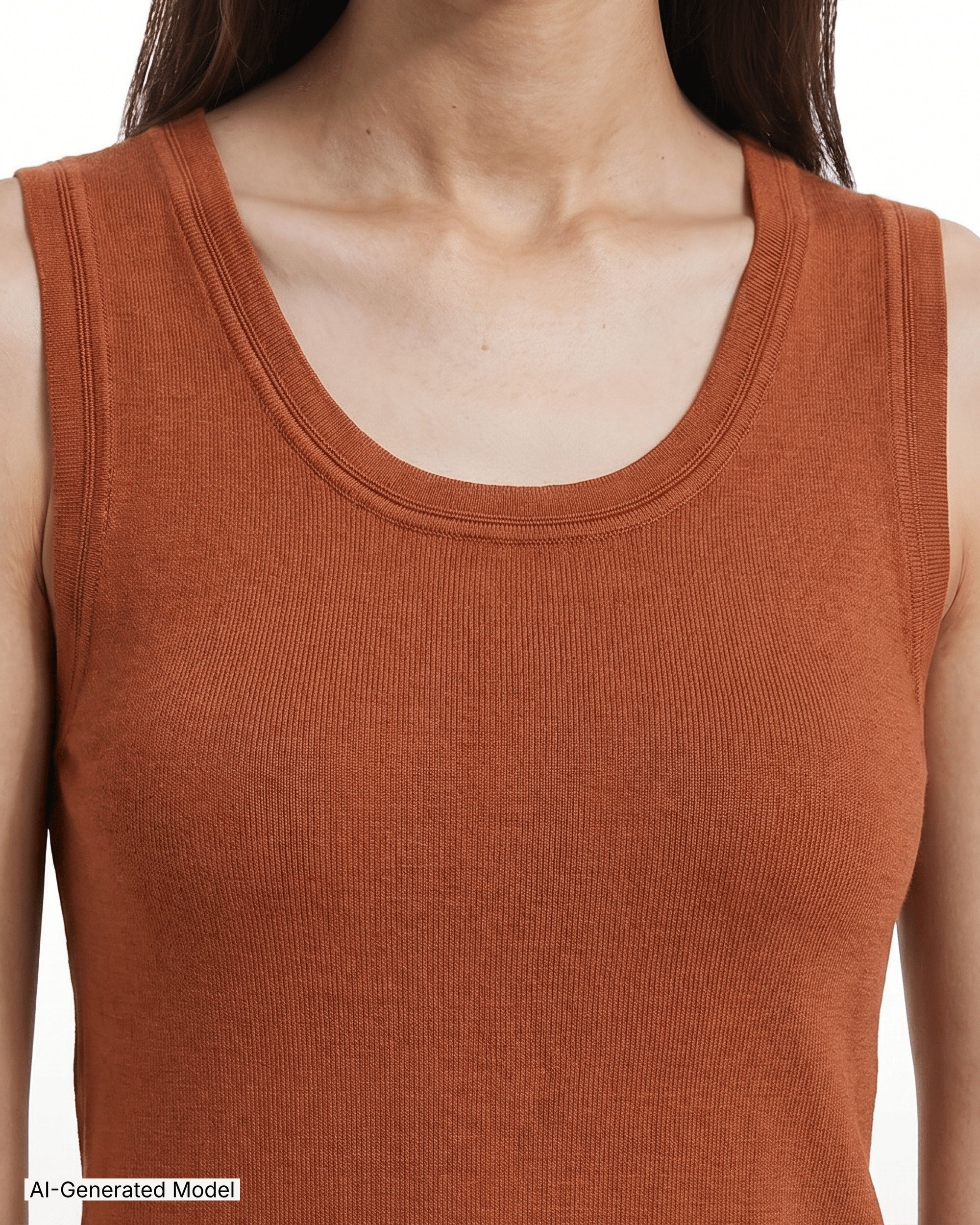 AI-generated model — Anne Klein