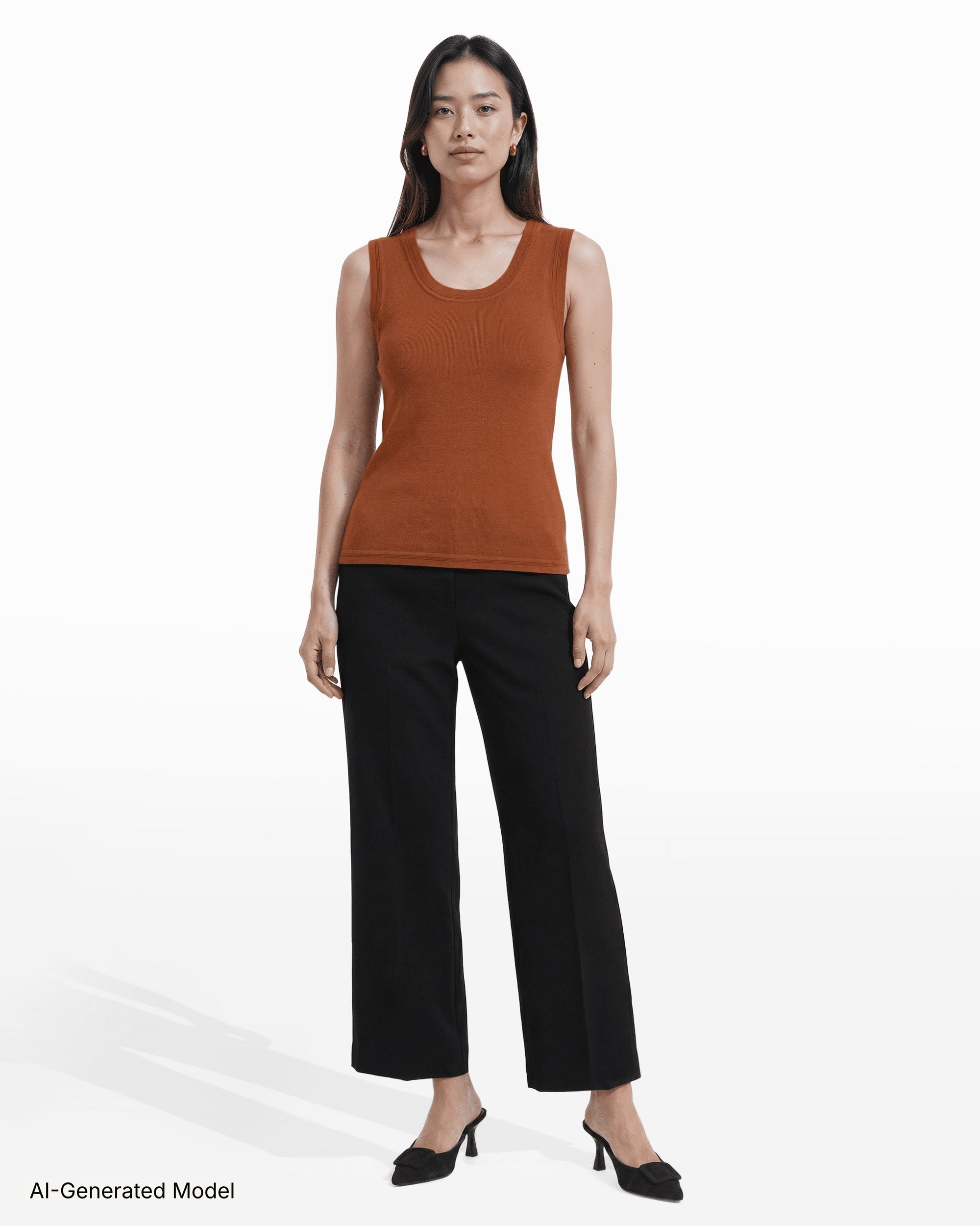 AI-generated model — Anne Klein