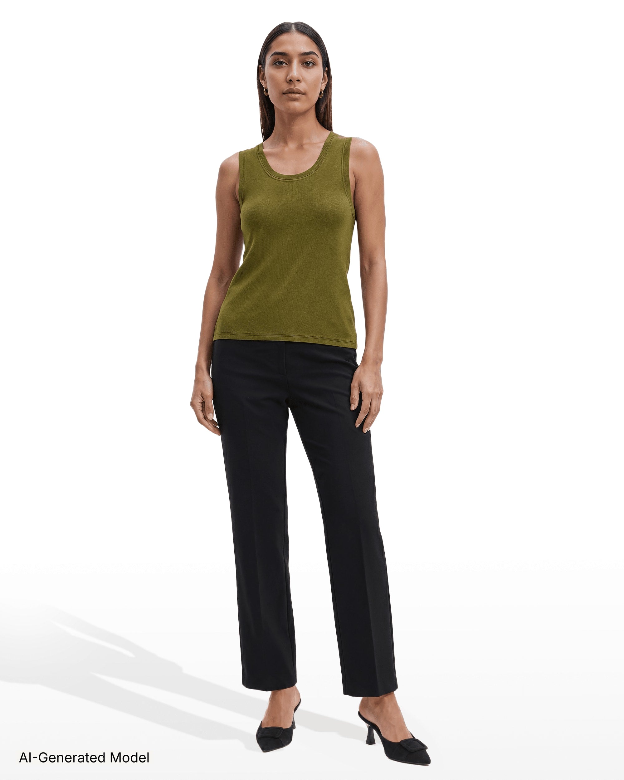 AI-generated model — Anne Klein