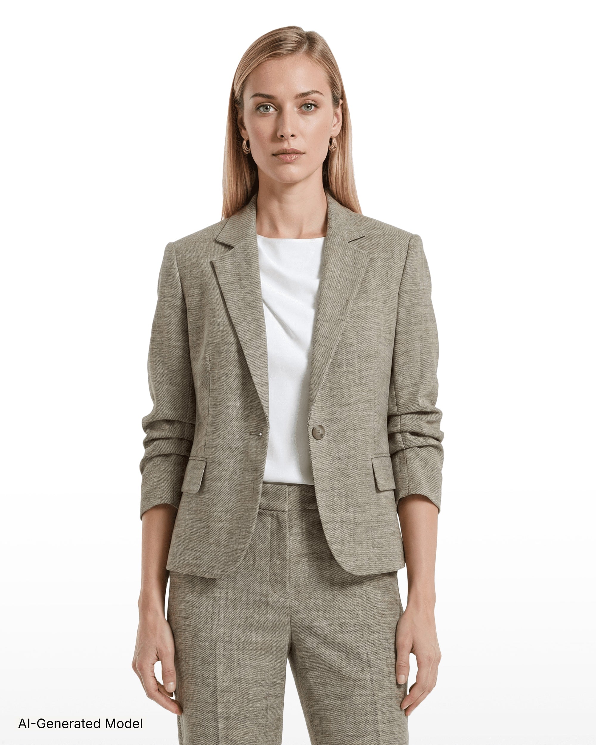 AI-generated model — Anne Klein