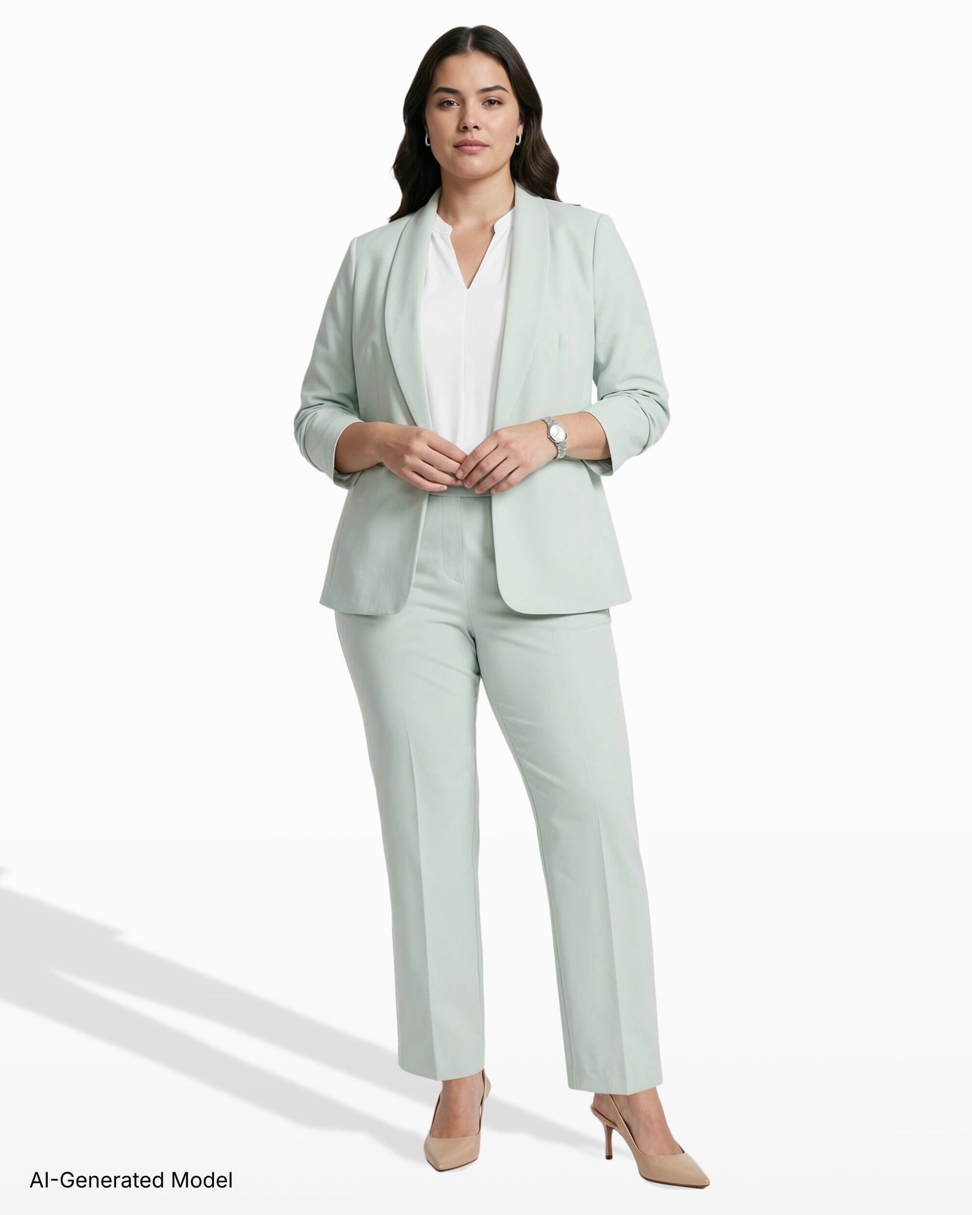 Anne Klein Plus Size Shawl Collar Open Front Jacket
