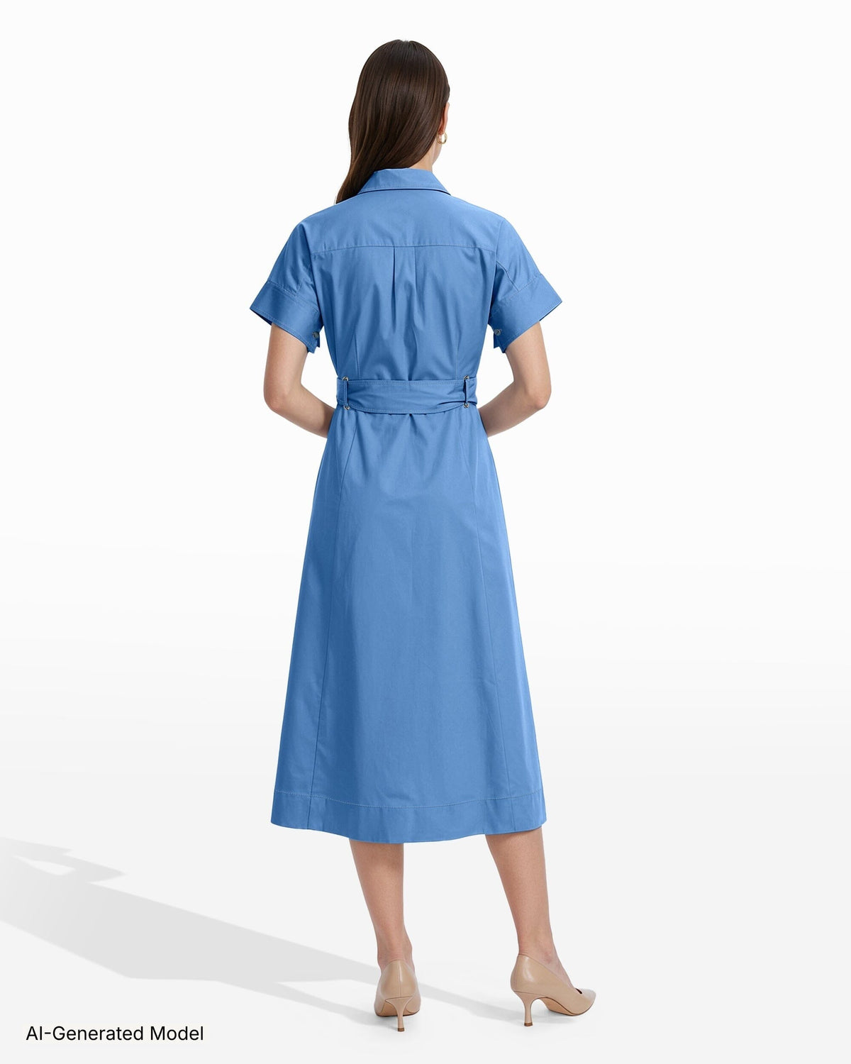 Anne Klein Shirt Dress with Belt and Loop Detail
