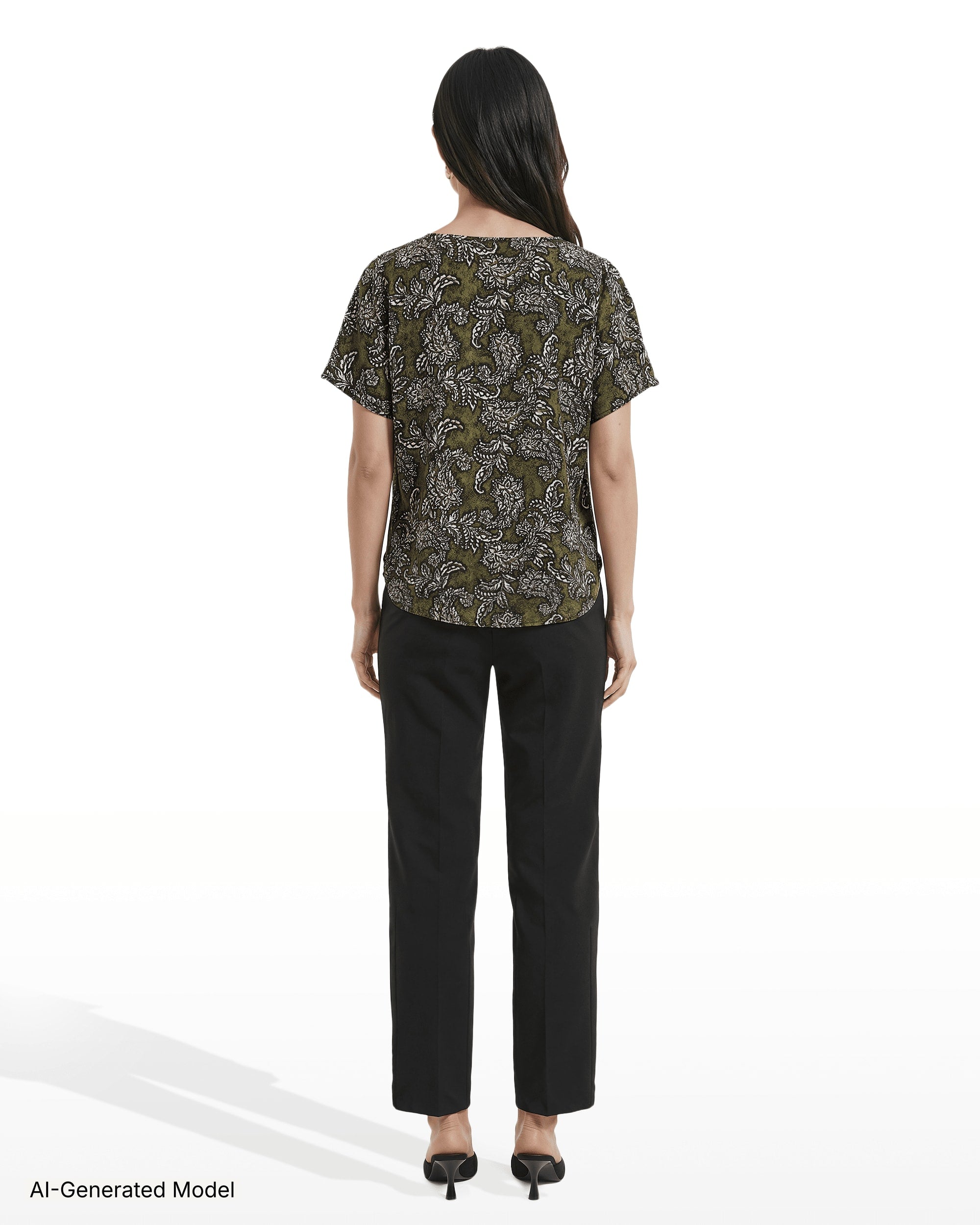 AI-generated model — Anne Klein