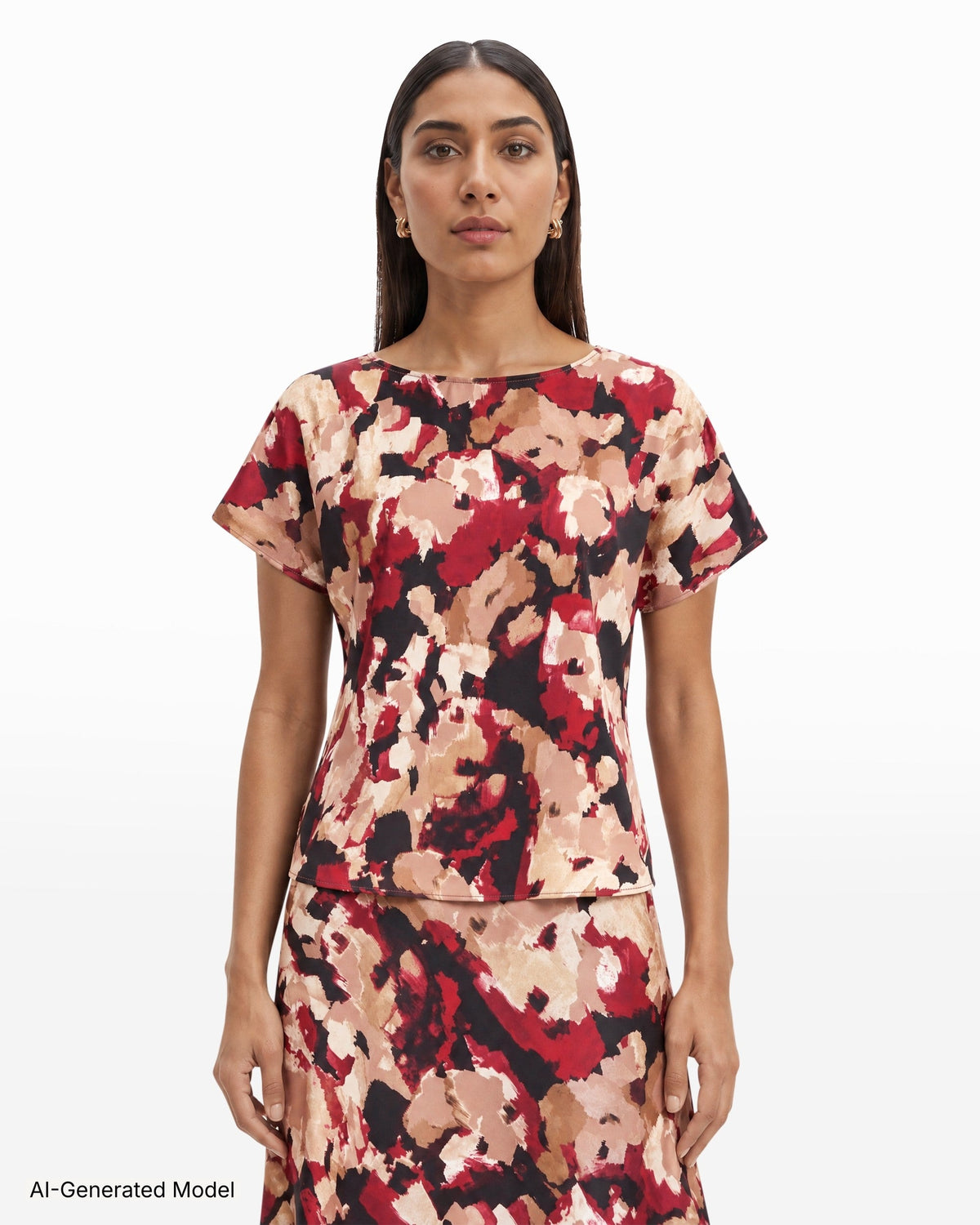AI-generated model — Anne Klein