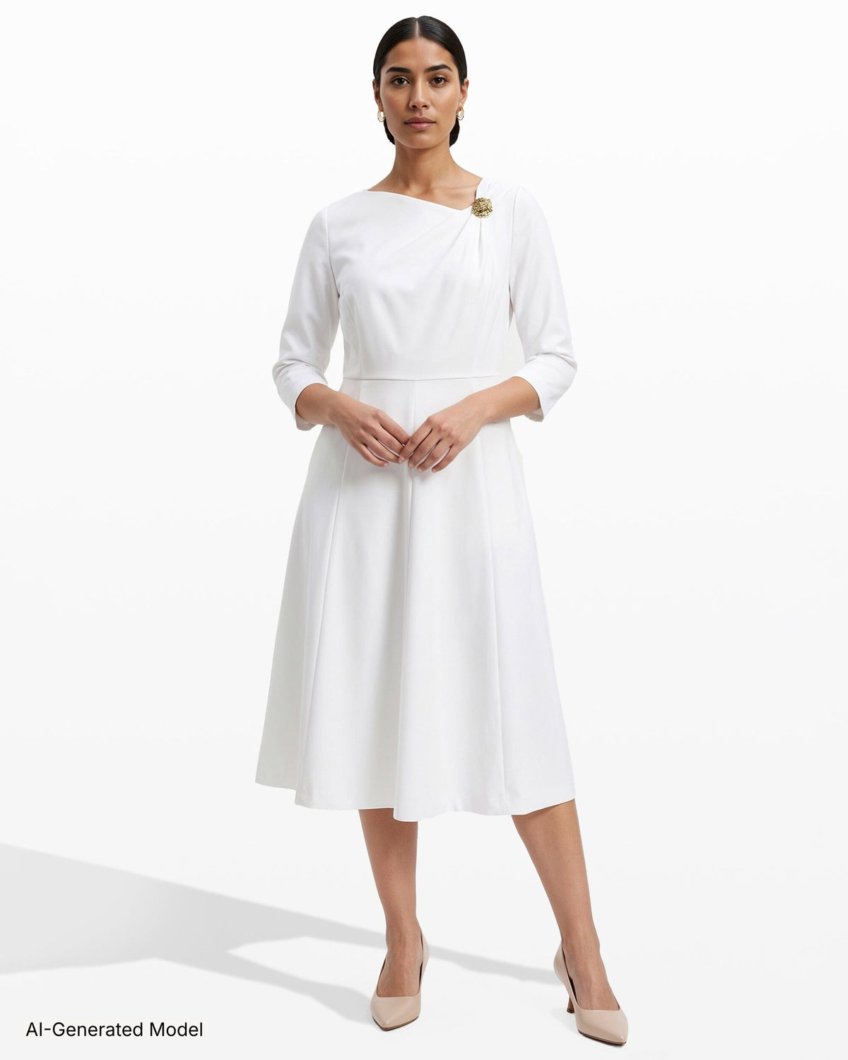 AI-generated model — Anne Klein