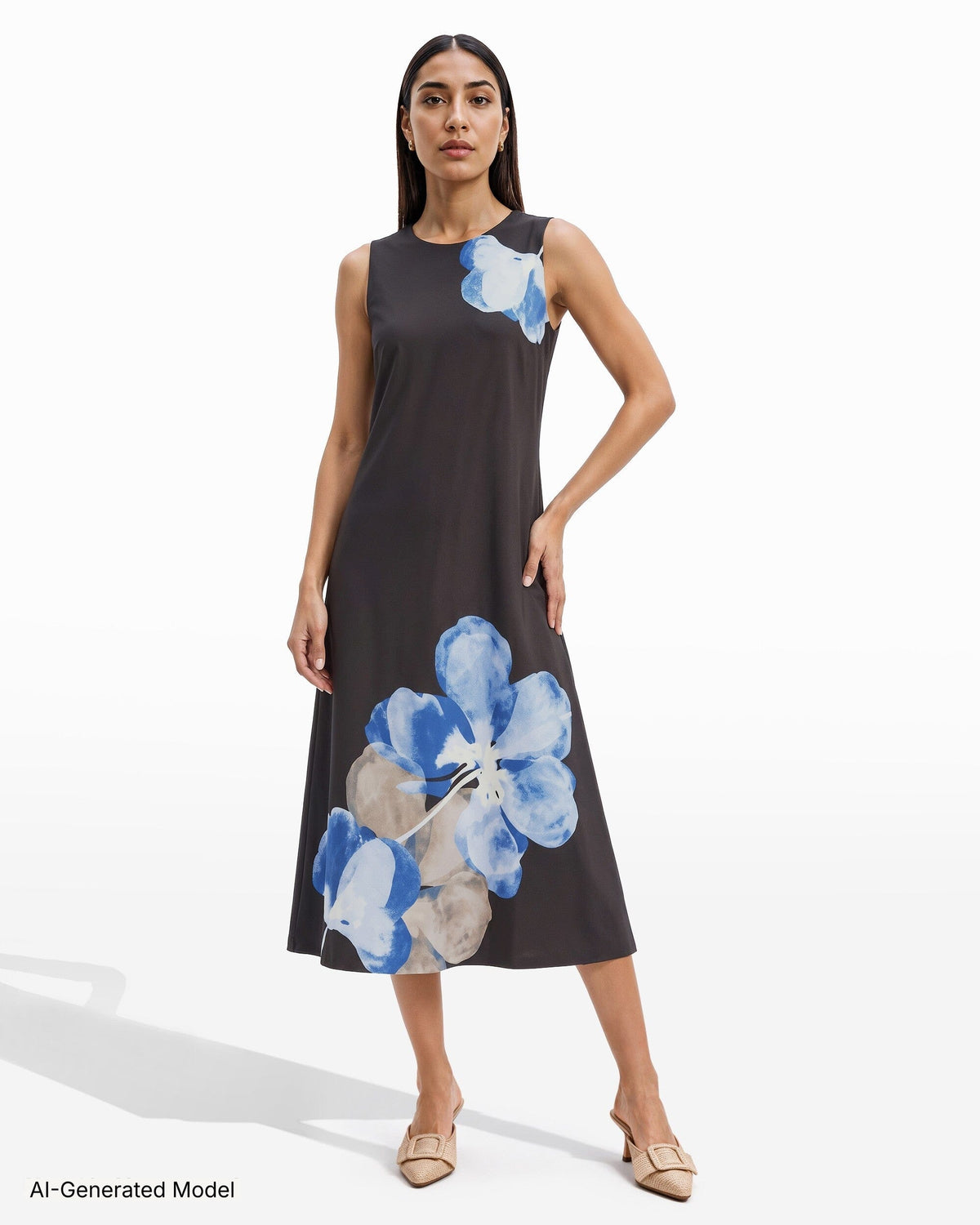 AI-generated model — Anne Klein