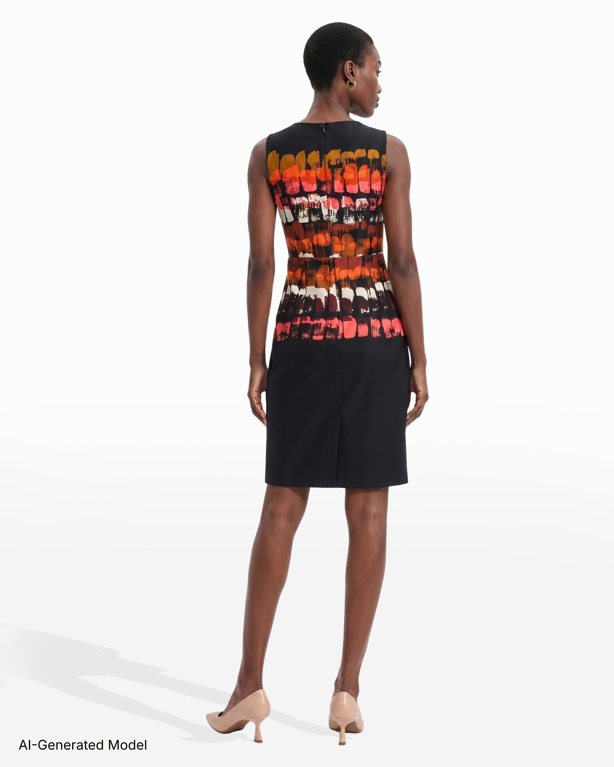 Sleeveless Crew Neck Sheath Dress Dresses Kasper