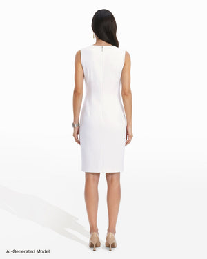 Anne Klein Sleeveless Floral Sheath Dress