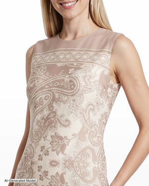 Anne Klein Sleeveless Sheath Silhouette Dress