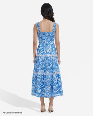 Anne Klein Smocked Patio Dress