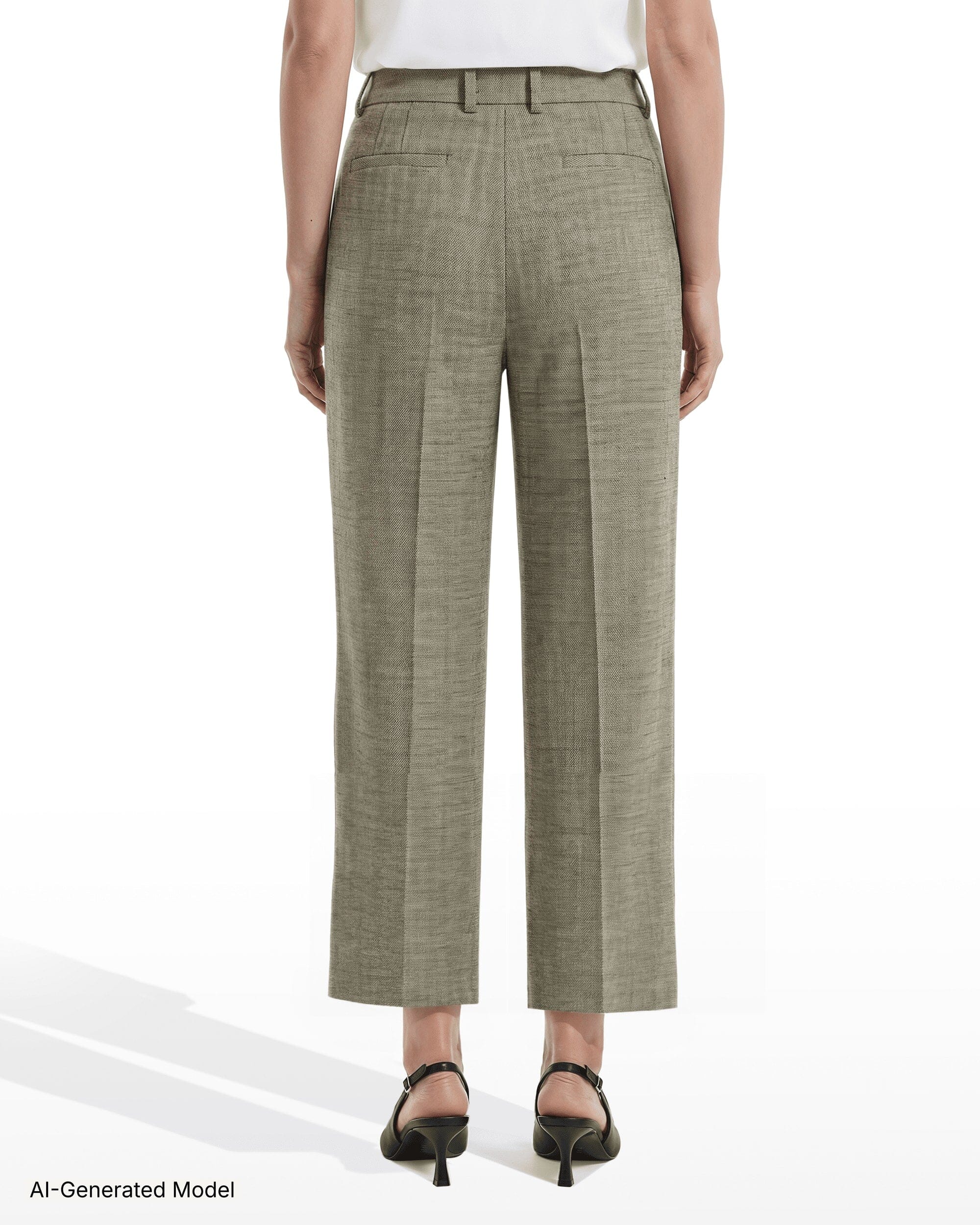 Anne Klein Straight Ankle Pant With Front Slash Pockets