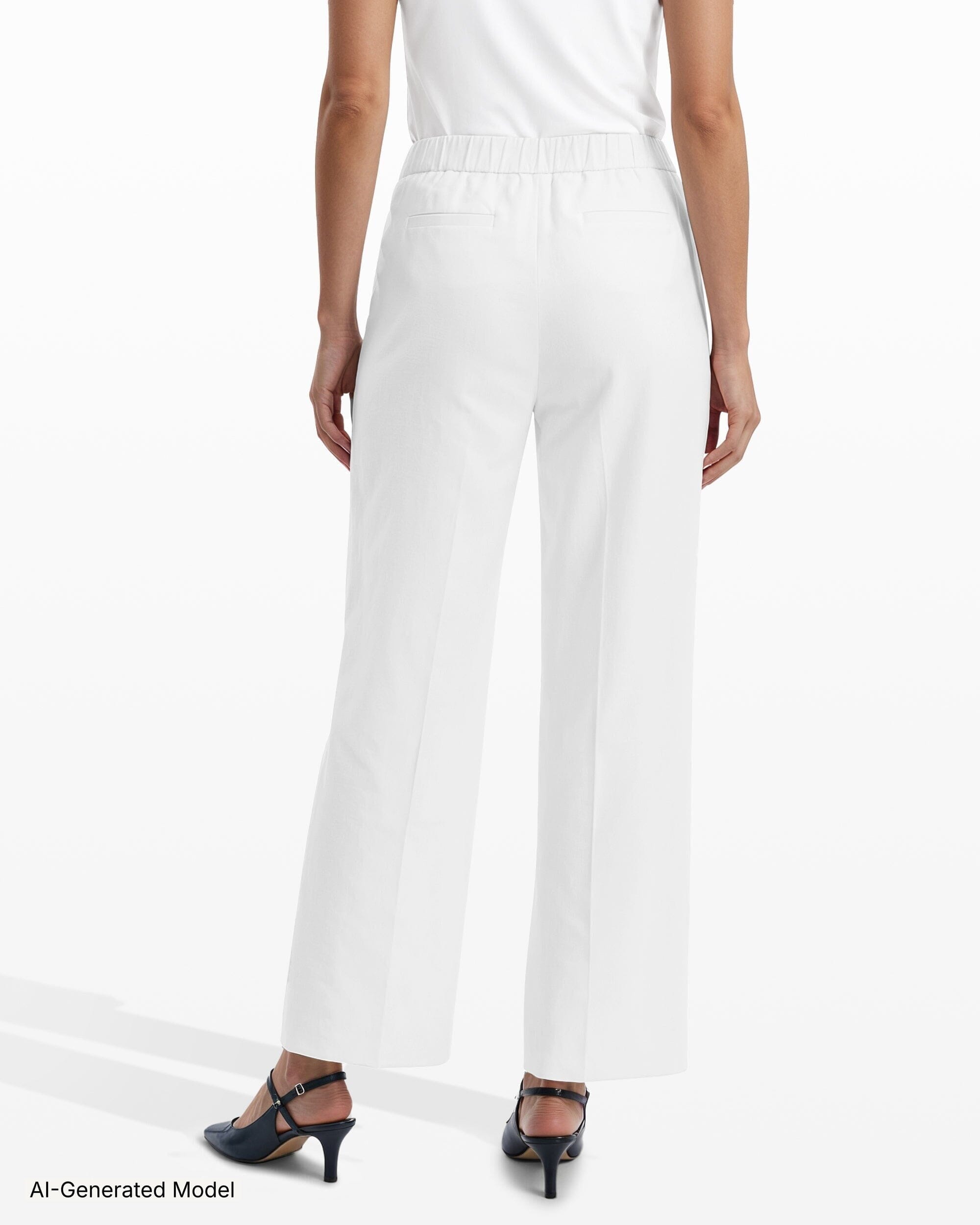 Anne Klein Straight Ankle Slash Pocket Lined Pull-On Pants