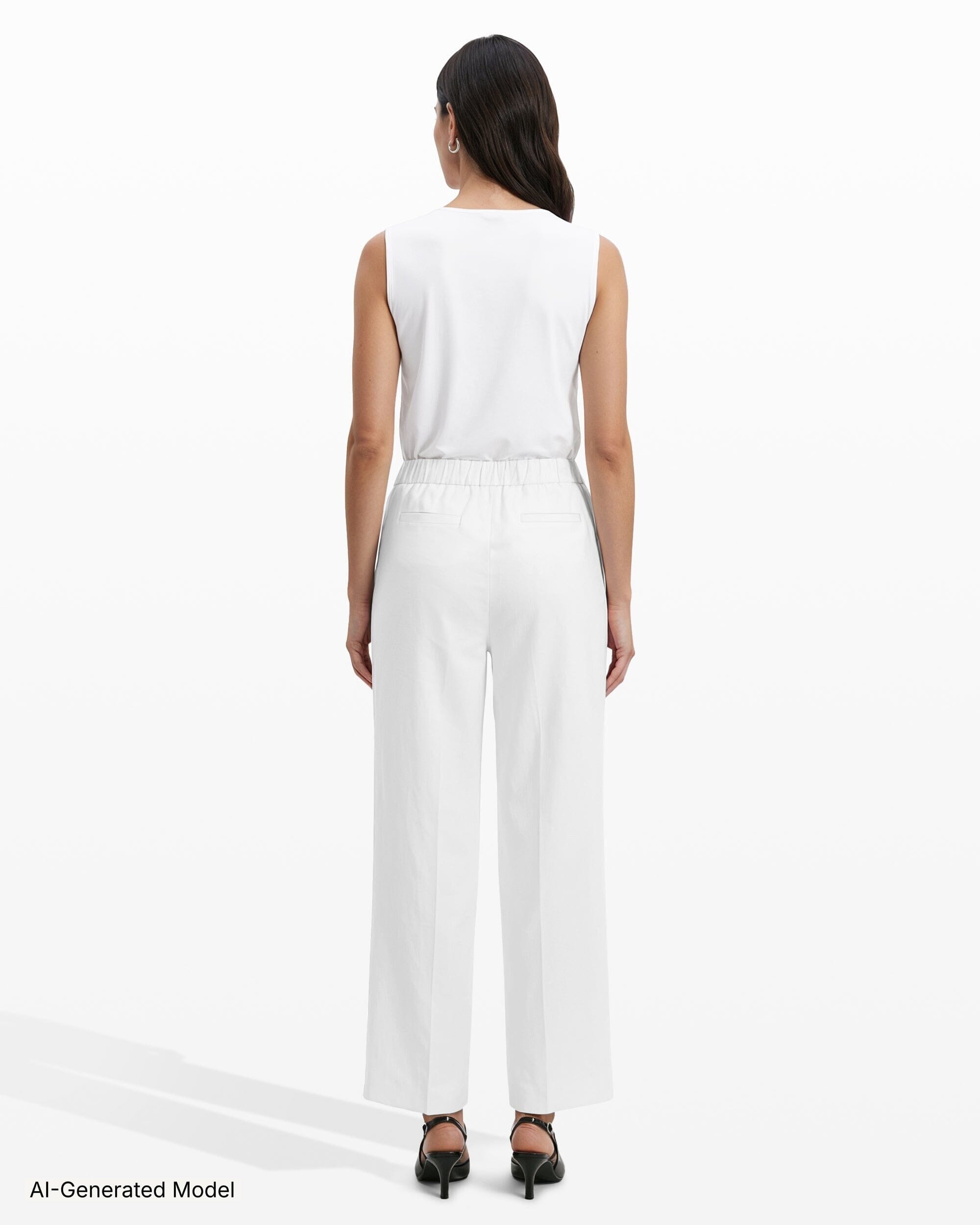 Anne Klein Straight Ankle Slash Pocket Lined Pull-On Pants