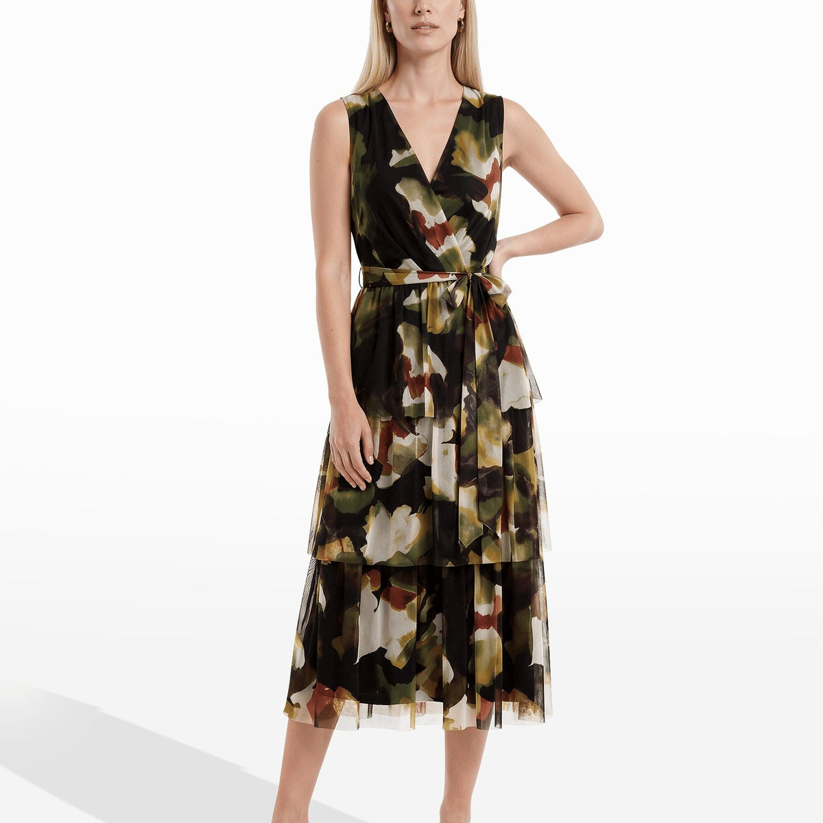 anne klein dress Surplice Tiered Midi Aqua Green Formal Dress 51 Outfits That Show Hand wash care helps Style:S123DW1572