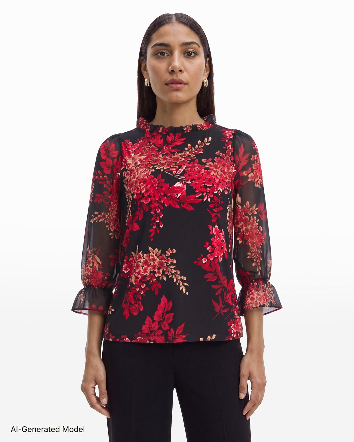 AI-generated model — Anne Klein