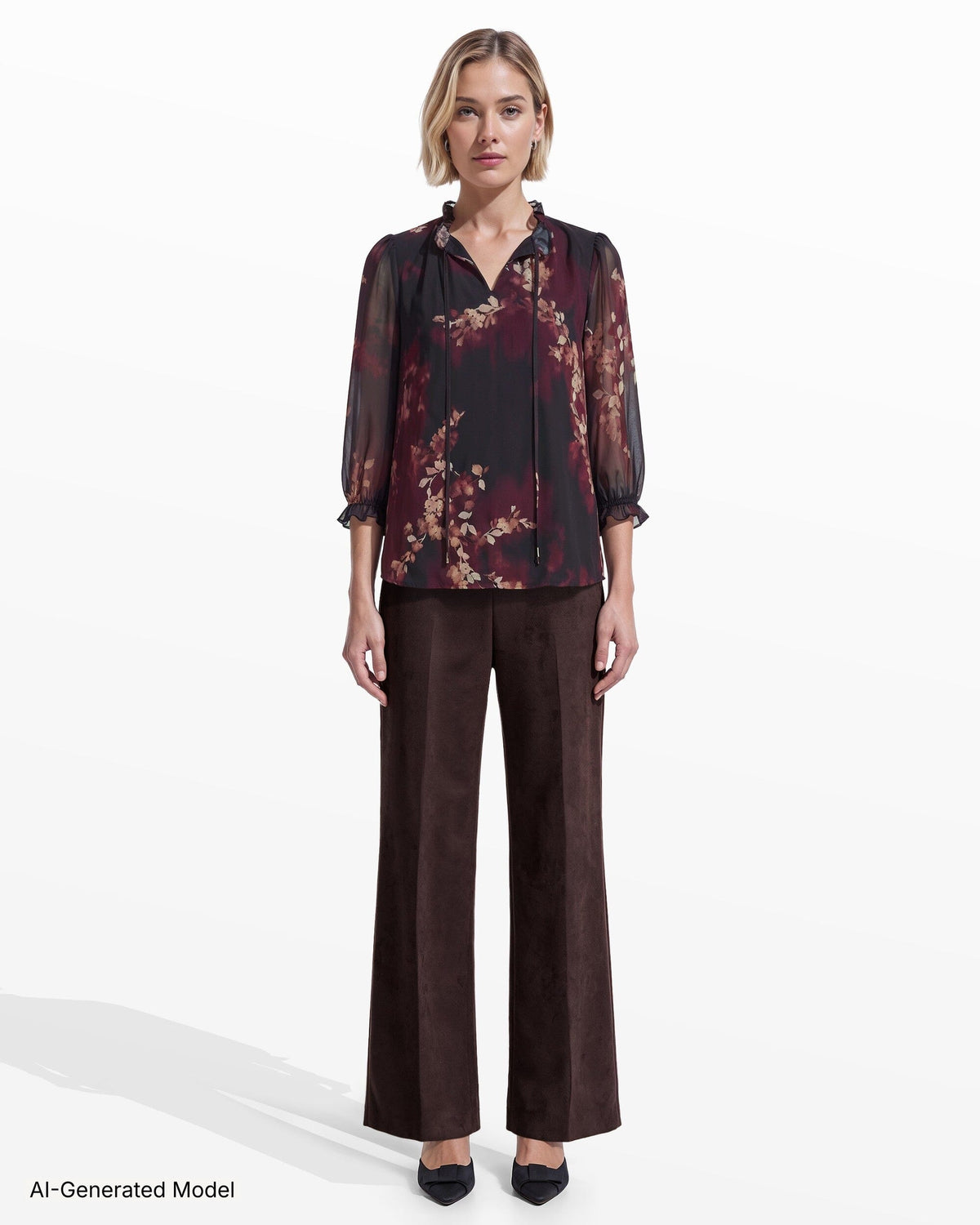 AI-generated model — Anne Klein