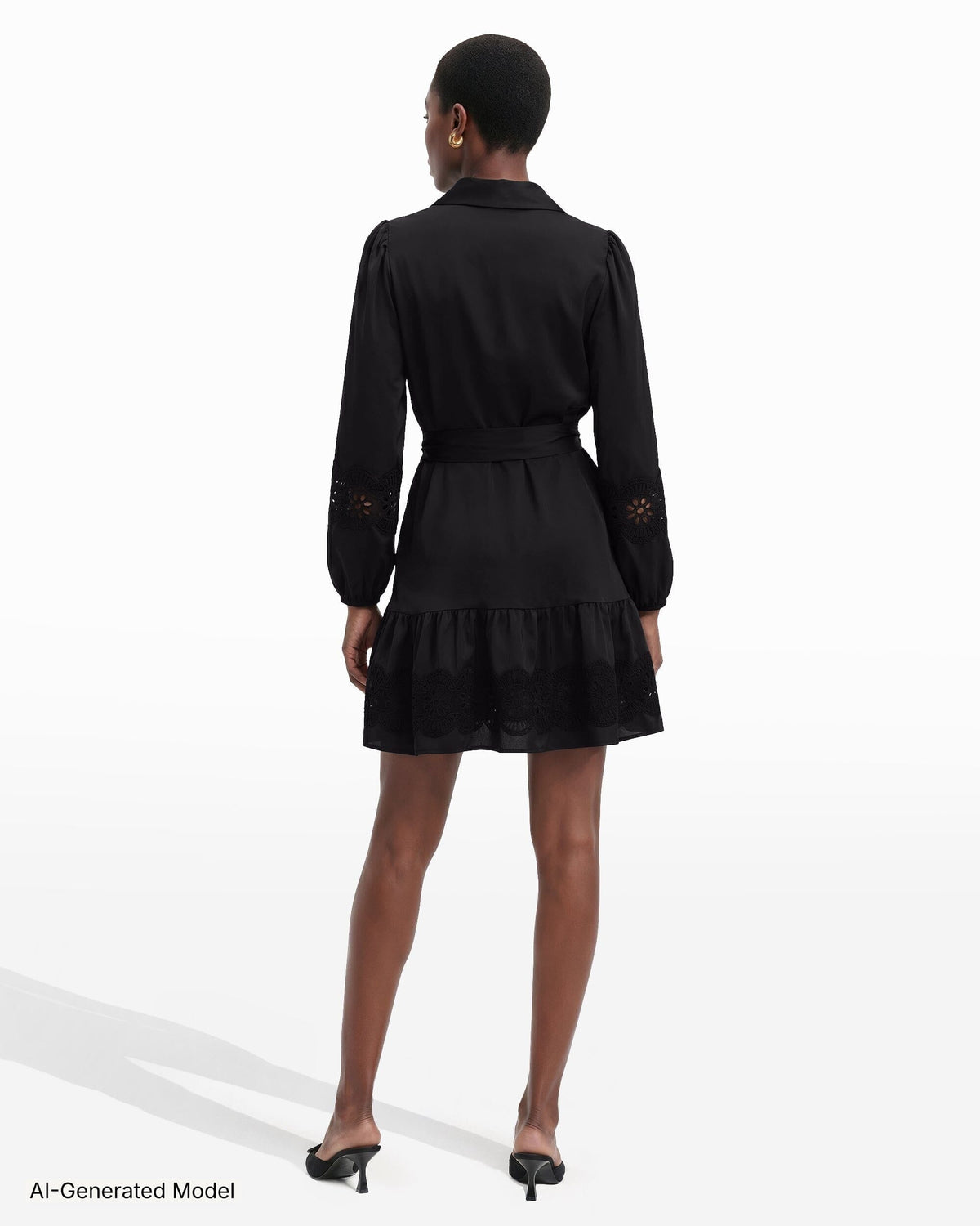 Anne Klein Collared Long Sleeve Shirt Dress