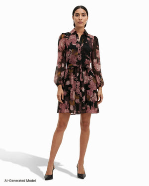 Anne Klein Tiered Shirt Dress