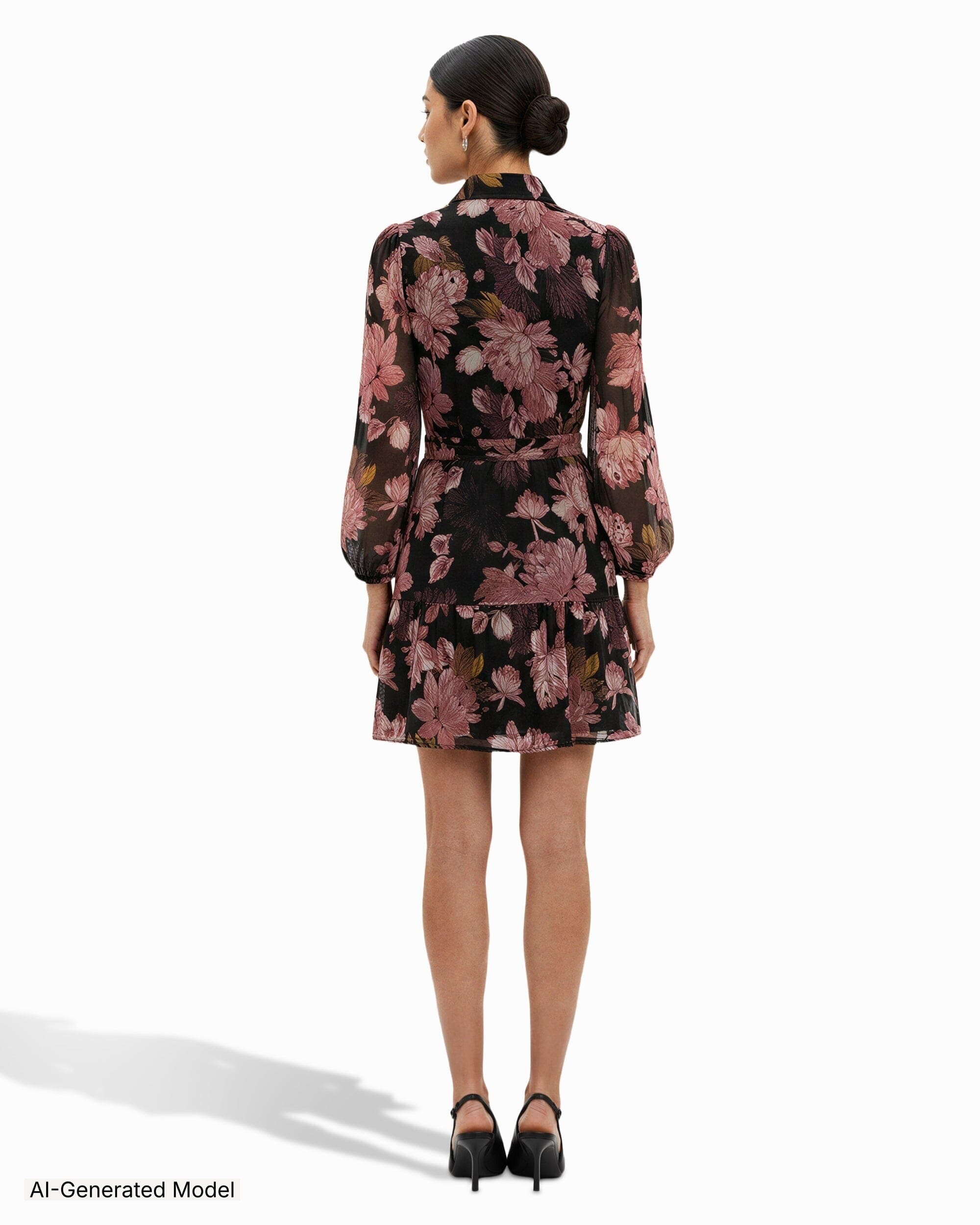 Anne Klein Tiered Shirt Dress