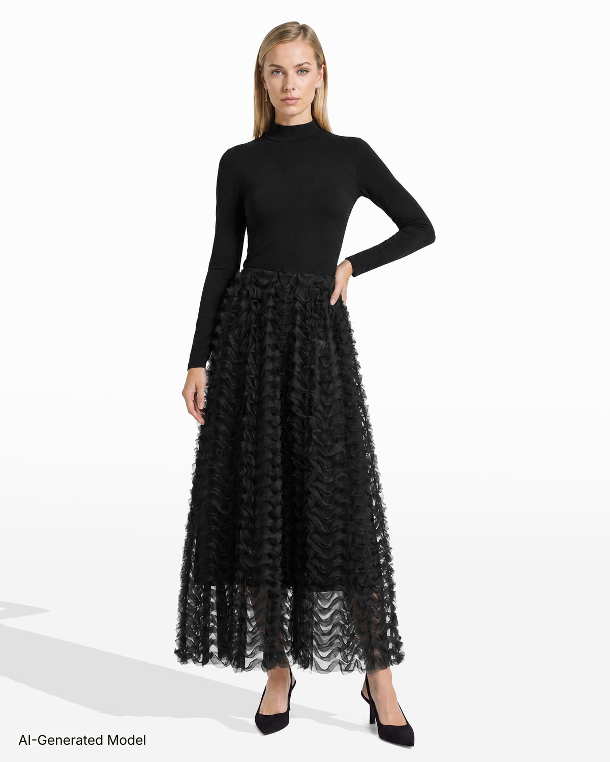 AI-generated model — Anne Klein