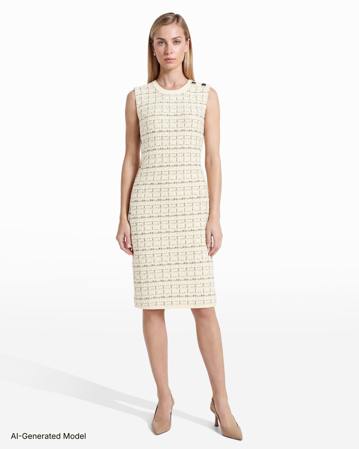 AI-generated model — Anne Klein