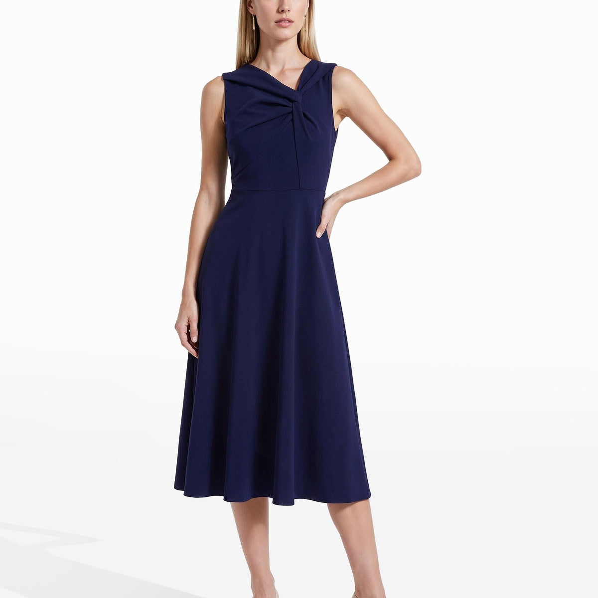 mother of the bride dresses champagne color tea length Colored Asymmetrical Sleeves A-Line V-Neck Lace Knee Chiffon Mother Of The Bride Dress Pleated;Fully Lined category-columbus size:4R Cocktail Attire For Does