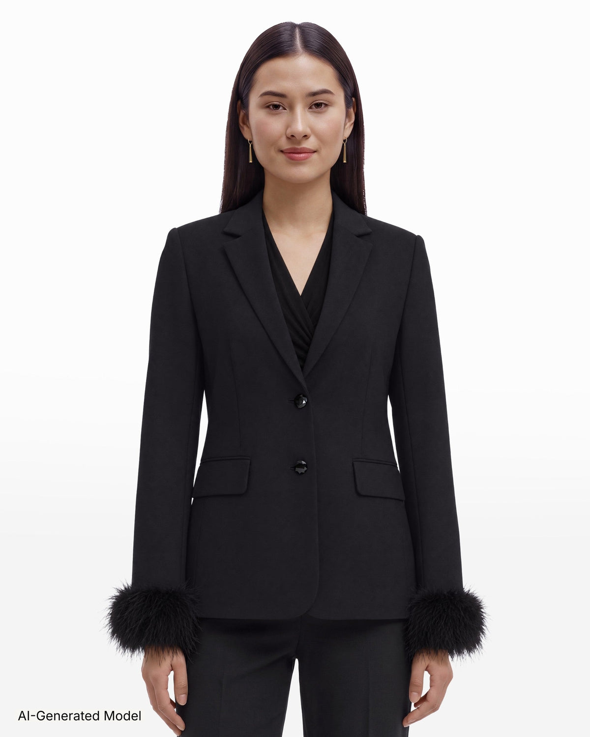 AI-generated model — Anne Klein