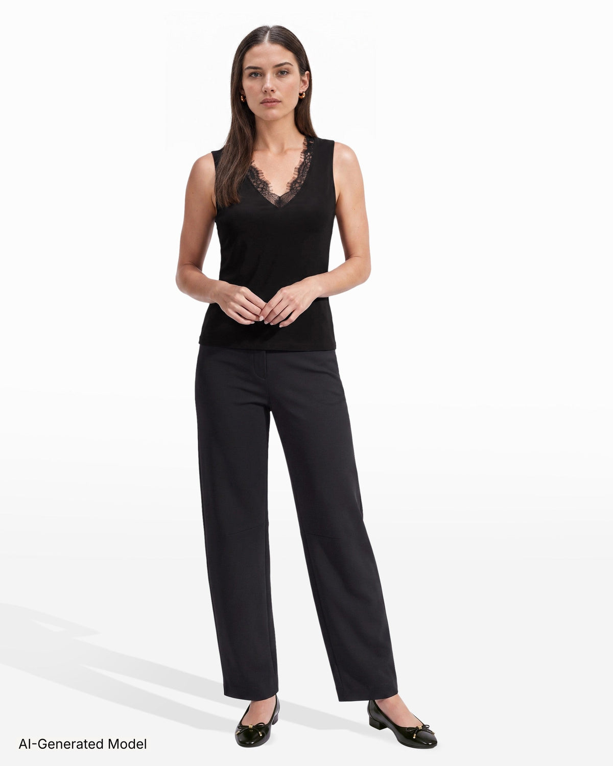 AI-generated model — Anne Klein