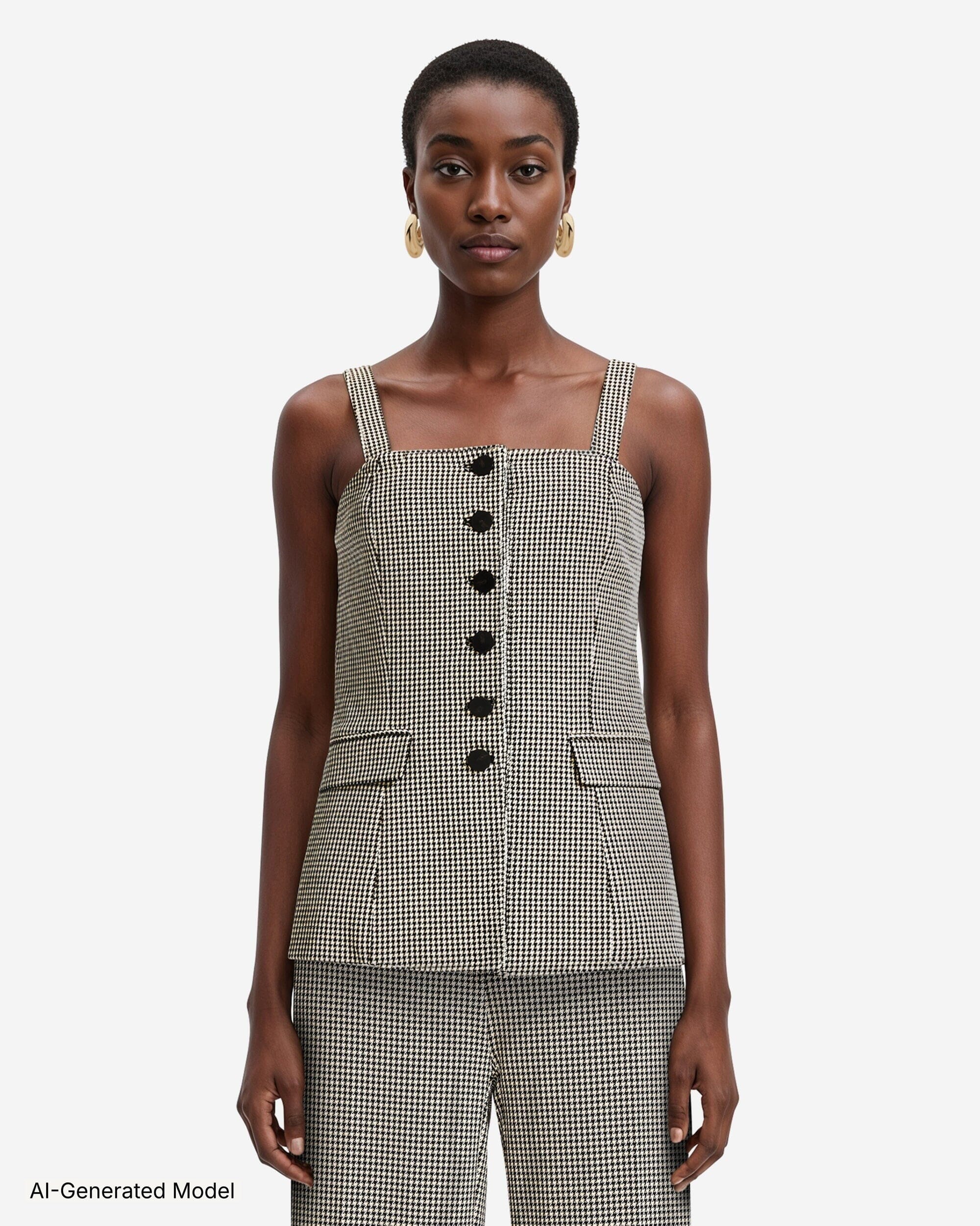Anne Klein Front Button Vest