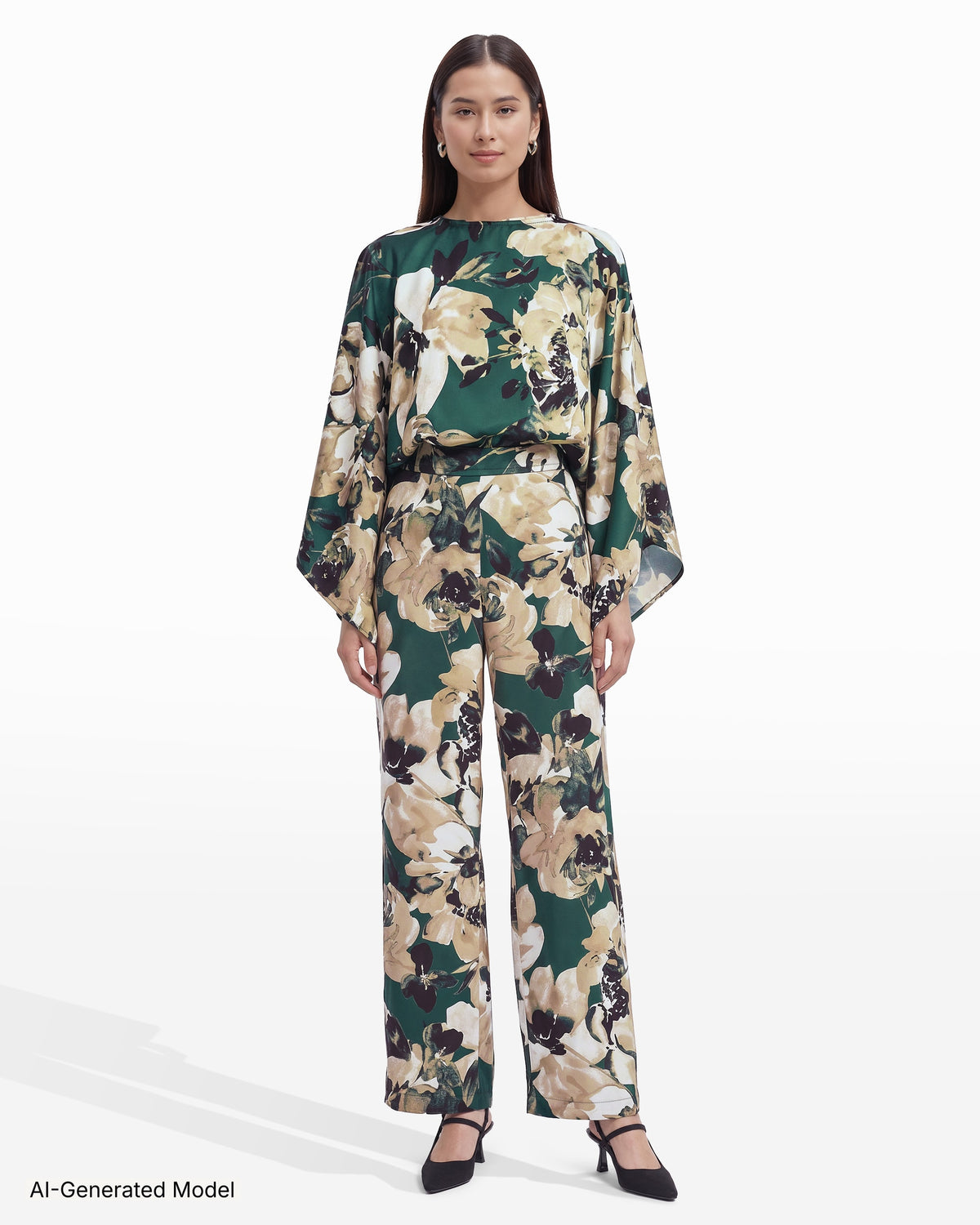 AI-generated model — Anne Klein