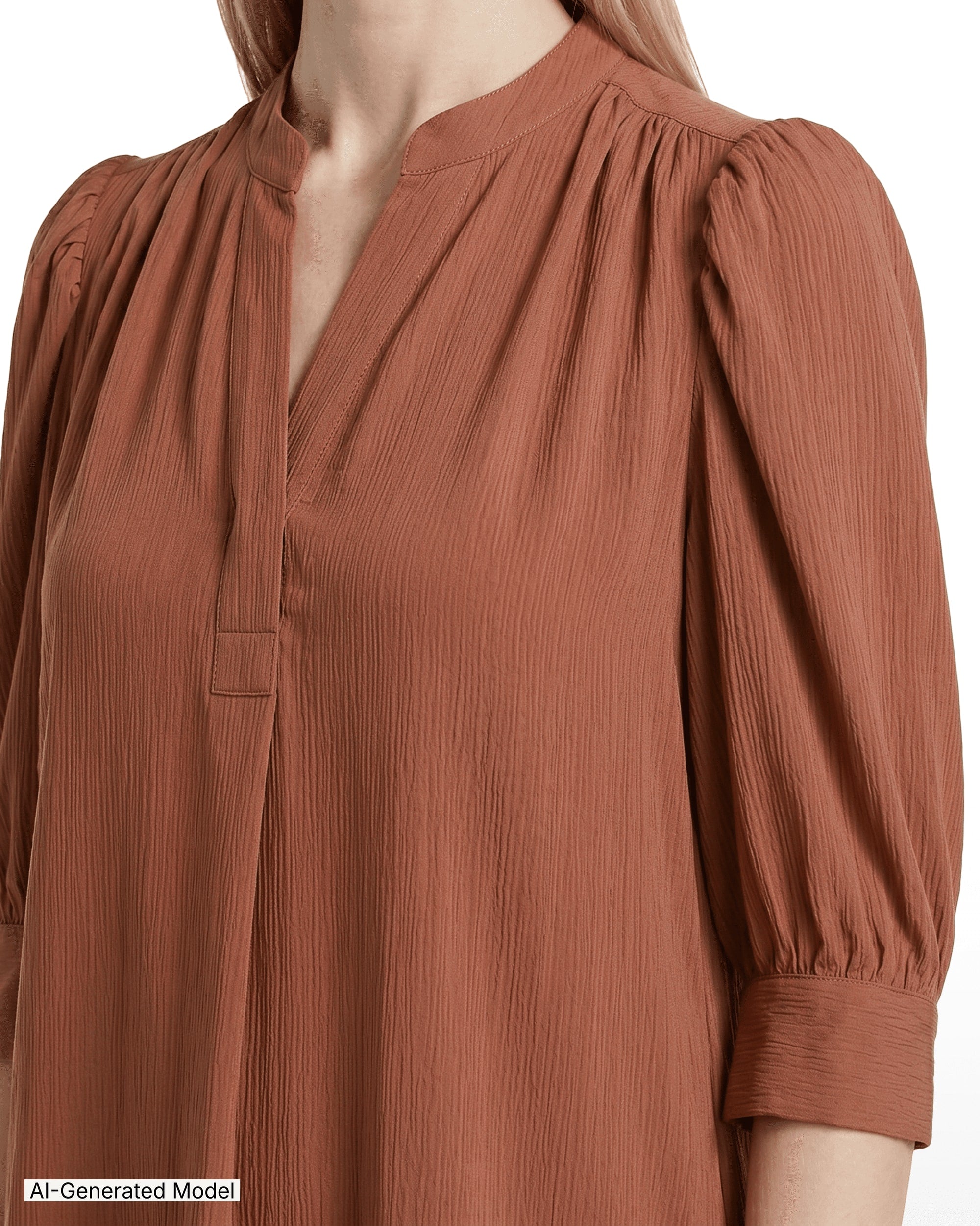AI-generated model — Anne Klein