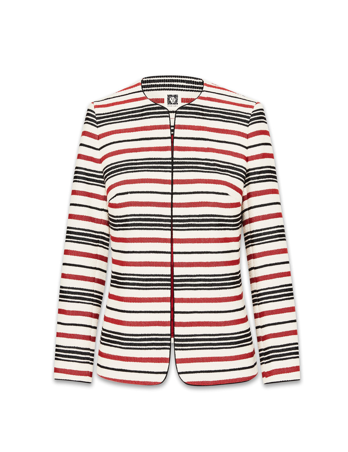 Anne Klein Cinnamon Combo Stripe Tweed Jacket- Sale