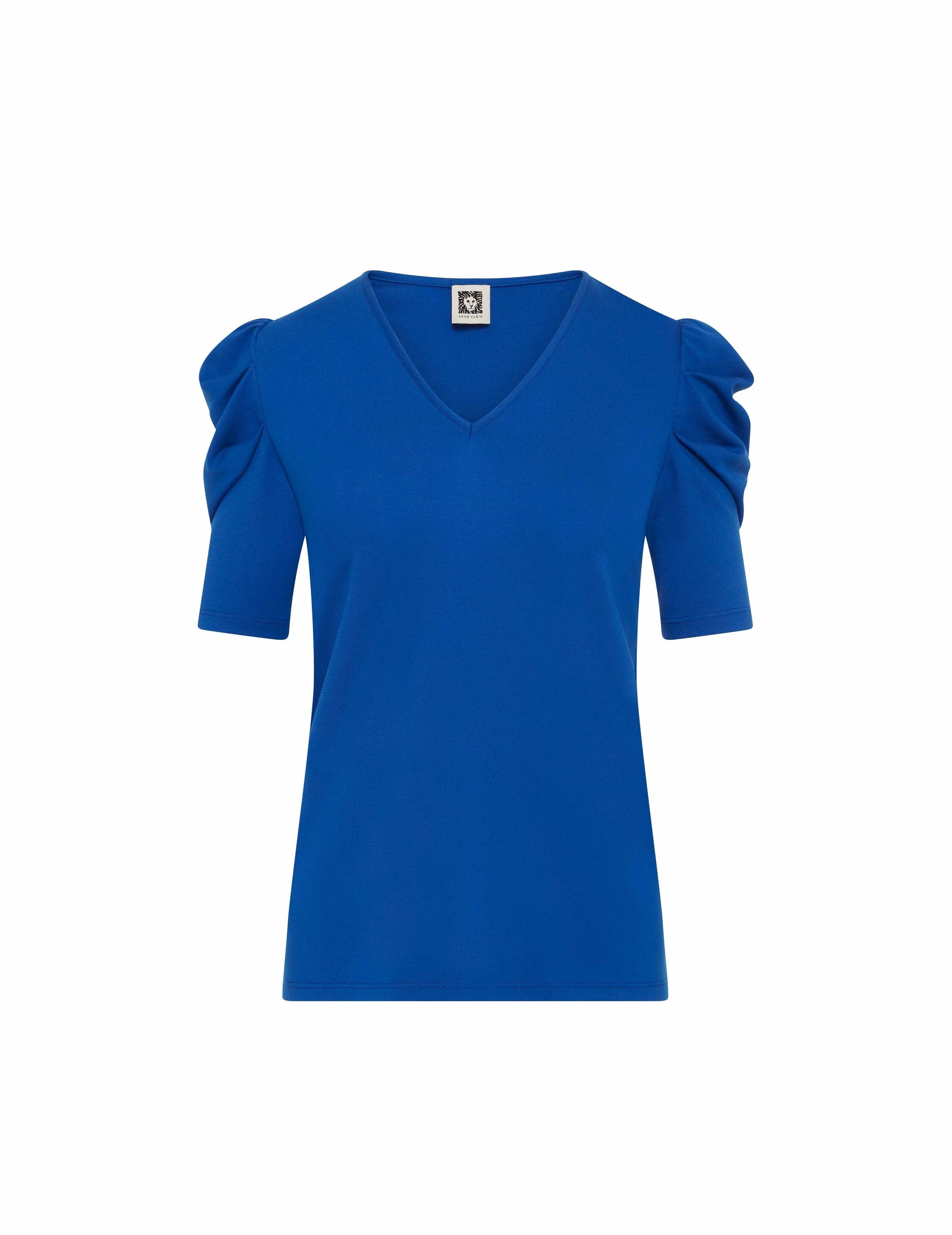 Pleat Sleeve V-Neck Top- Sale