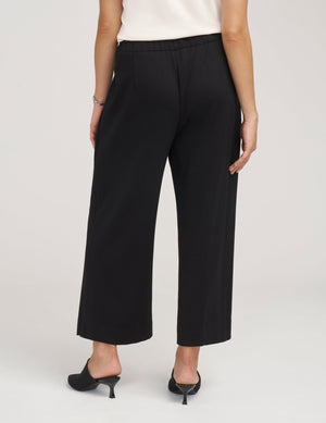 Anne Klein  Pull On Pleat Front Cropped Wide Leg Pants- Sale