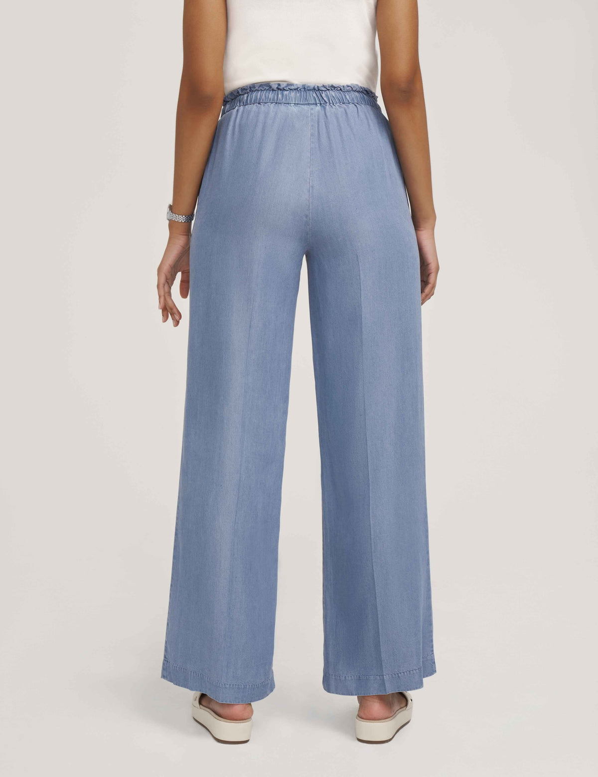 Anne Klein  Pull On Paperbag Wide Leg Pants- Sale